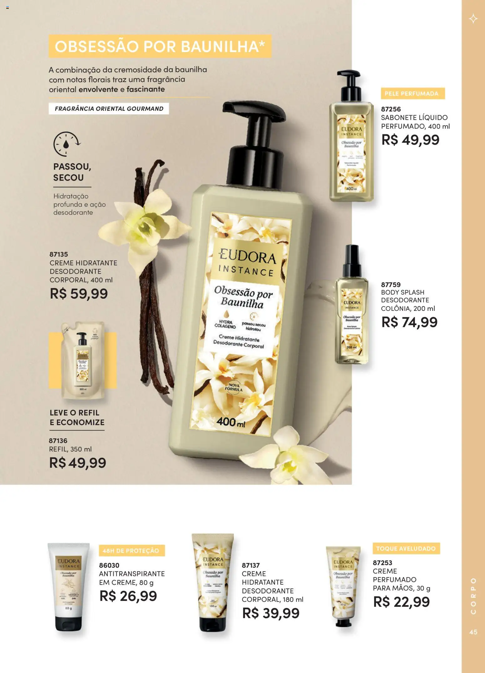 Eudora Folheto - válido de 15/07/2026 | Página: 48 | Produtos: Colágeno, Desodorante, Sabonete, Sabonete líquido