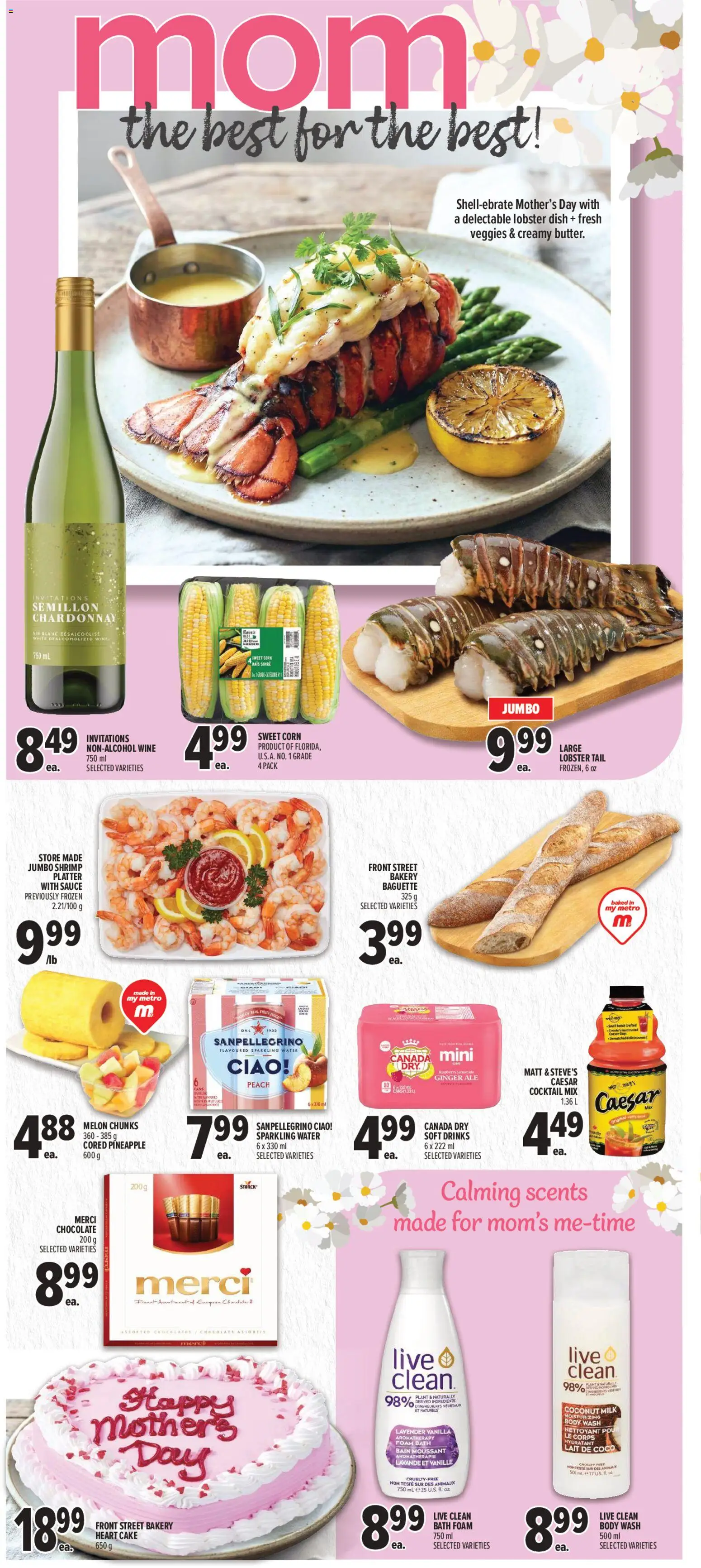 Metro flyer valid from 07.05.2026 | Page: 9 | Products: Bakery, Body wash, Milk, Wine