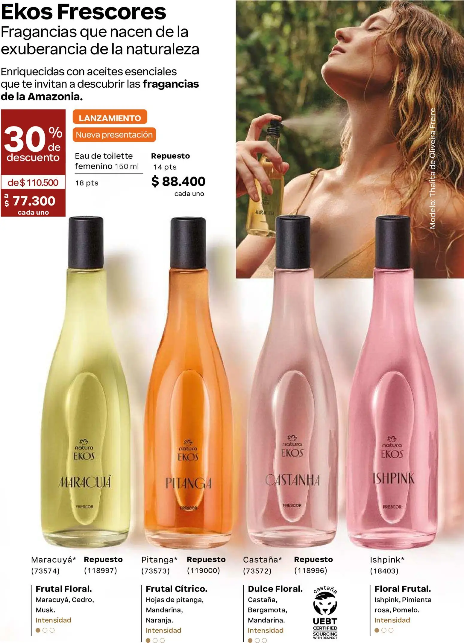 Natura revista - valida desde el 01/07/2026 | Página: 36 | Productos: Pimienta, Té, Eau de toilette