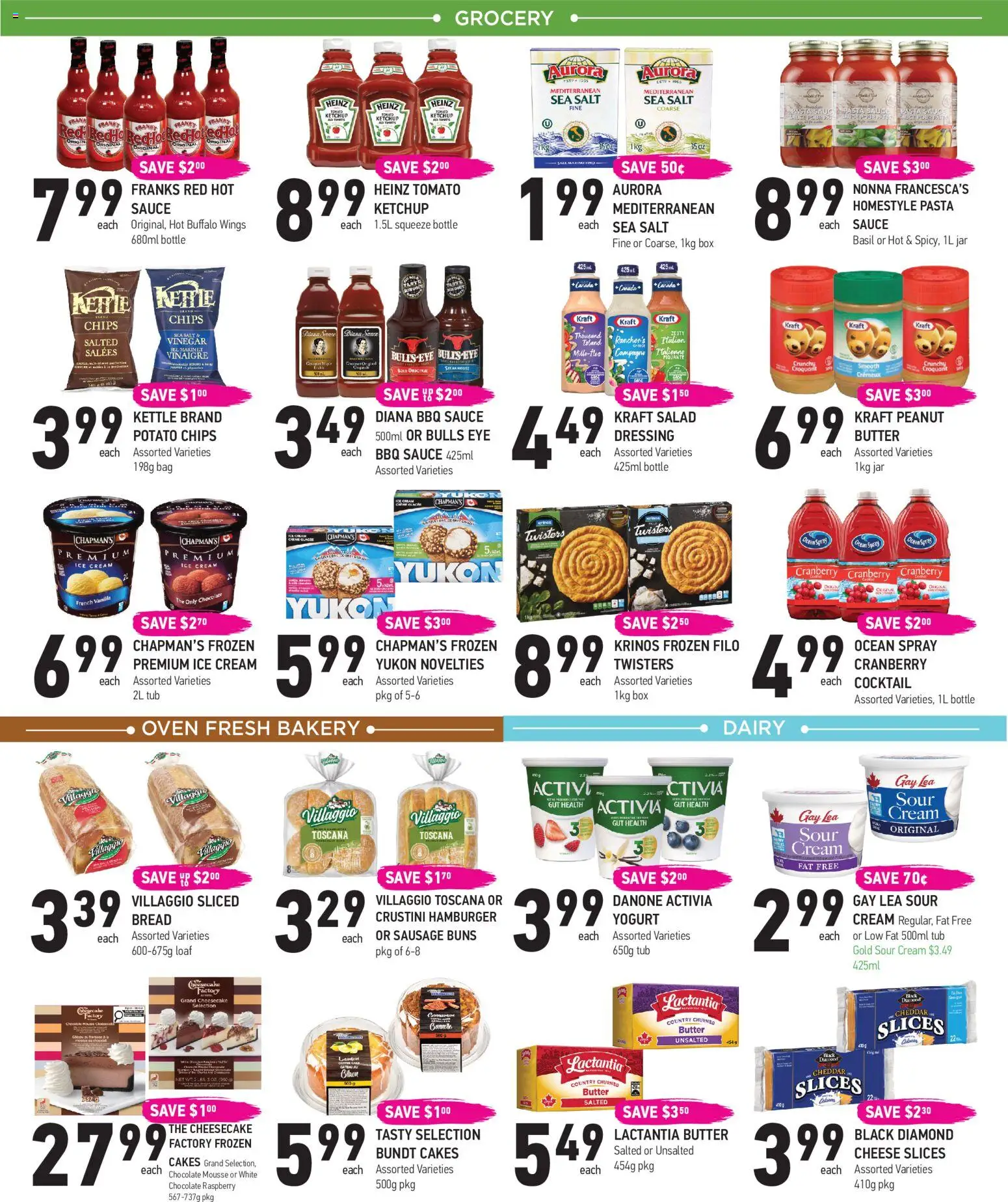 Coppas Fresh Market flyer valid from Jun 25, 2026 | Page: 3 | Products: Sour cream, Pasta, Bakery, Box
