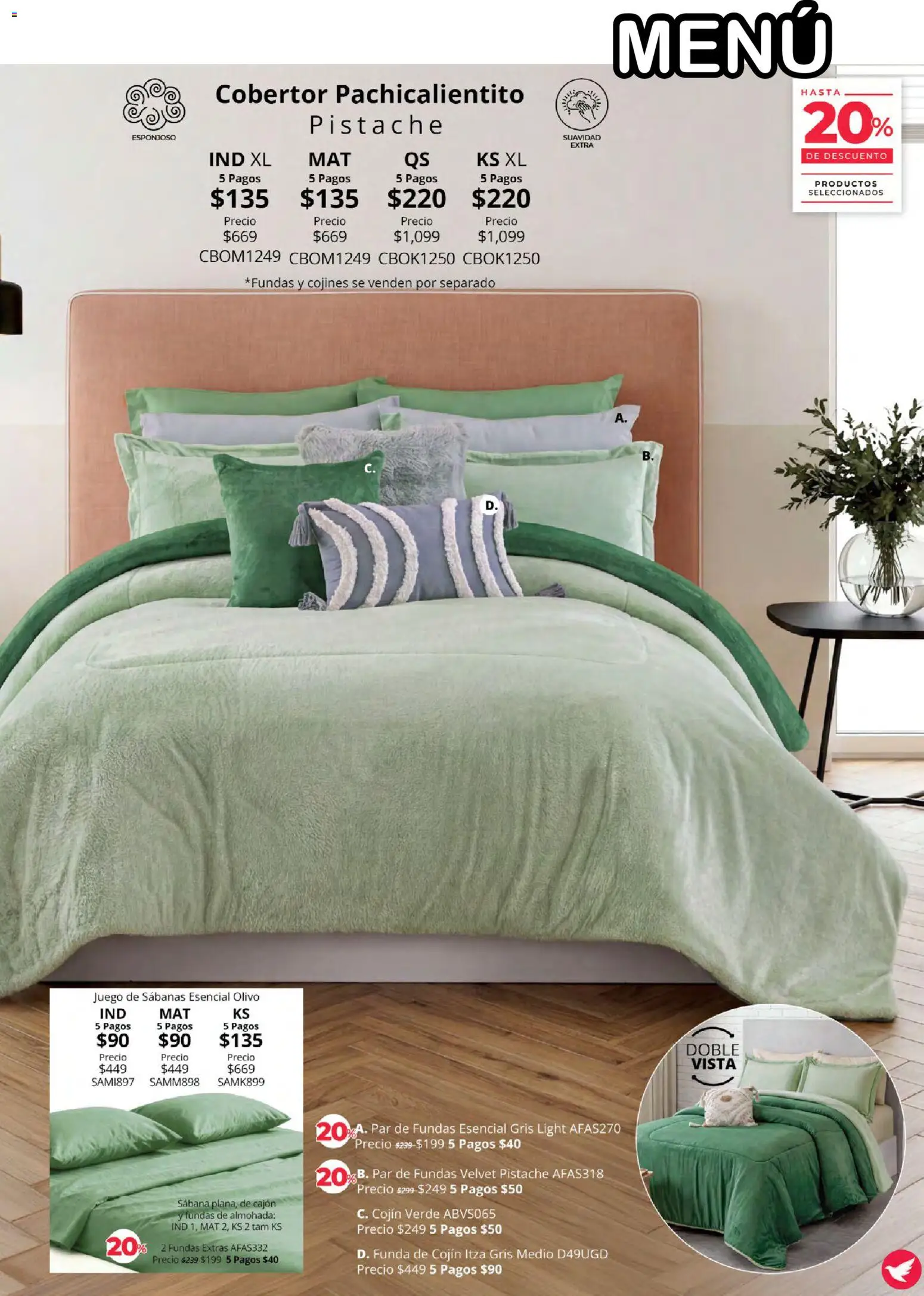 Nuevas ofertas de Colchas Concord válidas en toda la República Mexicana desde el 01/08/2026. ¡Encuentra las mejores ofertas en Colchas Concord catálogo Colección Cobertor! | Página: 76 | Productos: Juego, Funda, Almohada, Sabanas