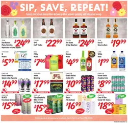 Preview of Rouses weekly ads valid from 29.04.2026 | Page: 4 | Products: Blush, Bourbon, Vodka, Water