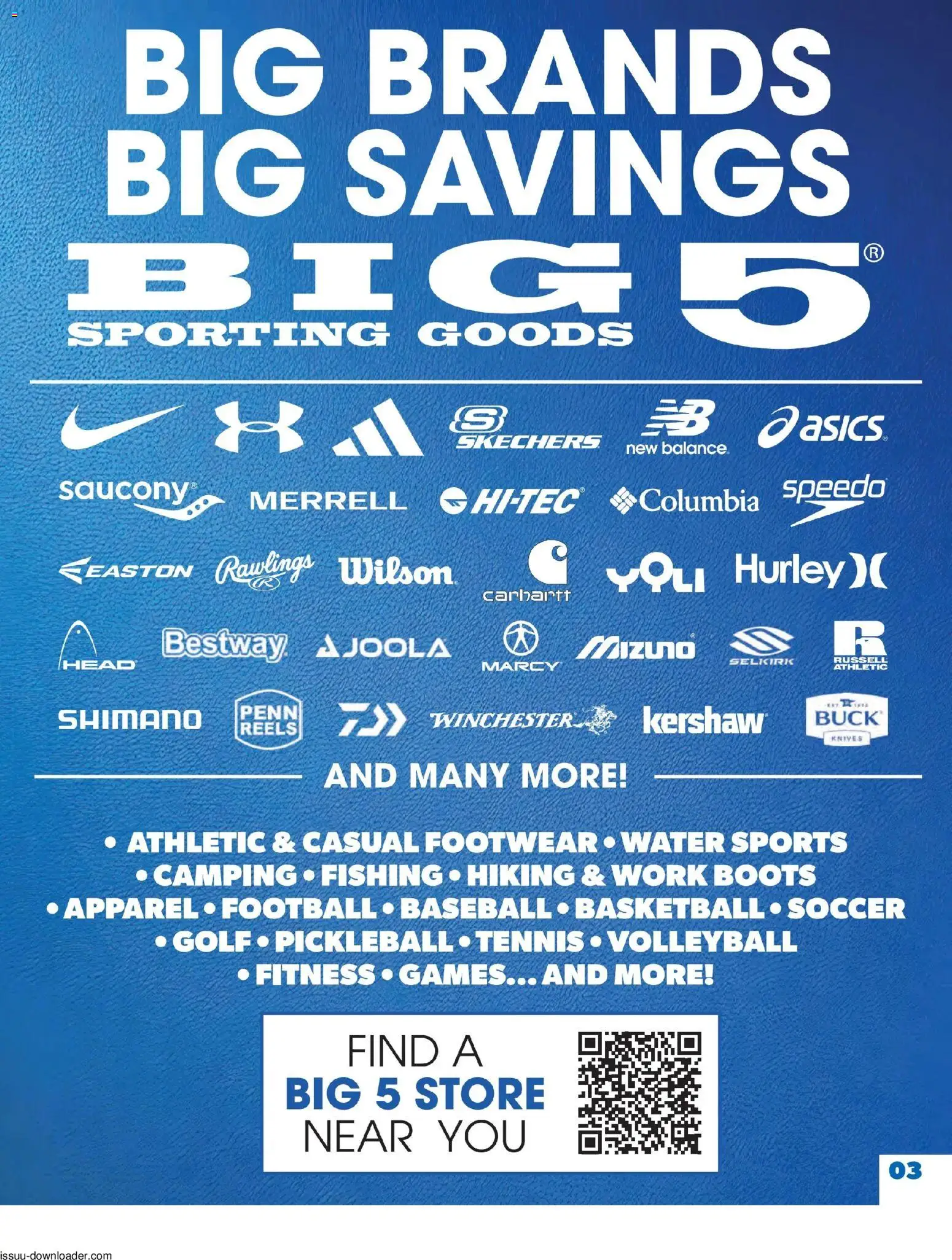 Big 5 Sporting Goods Summer Catalog - valid from 05/26/2026 | Page: 3 | Products: Water, Boots, Knives