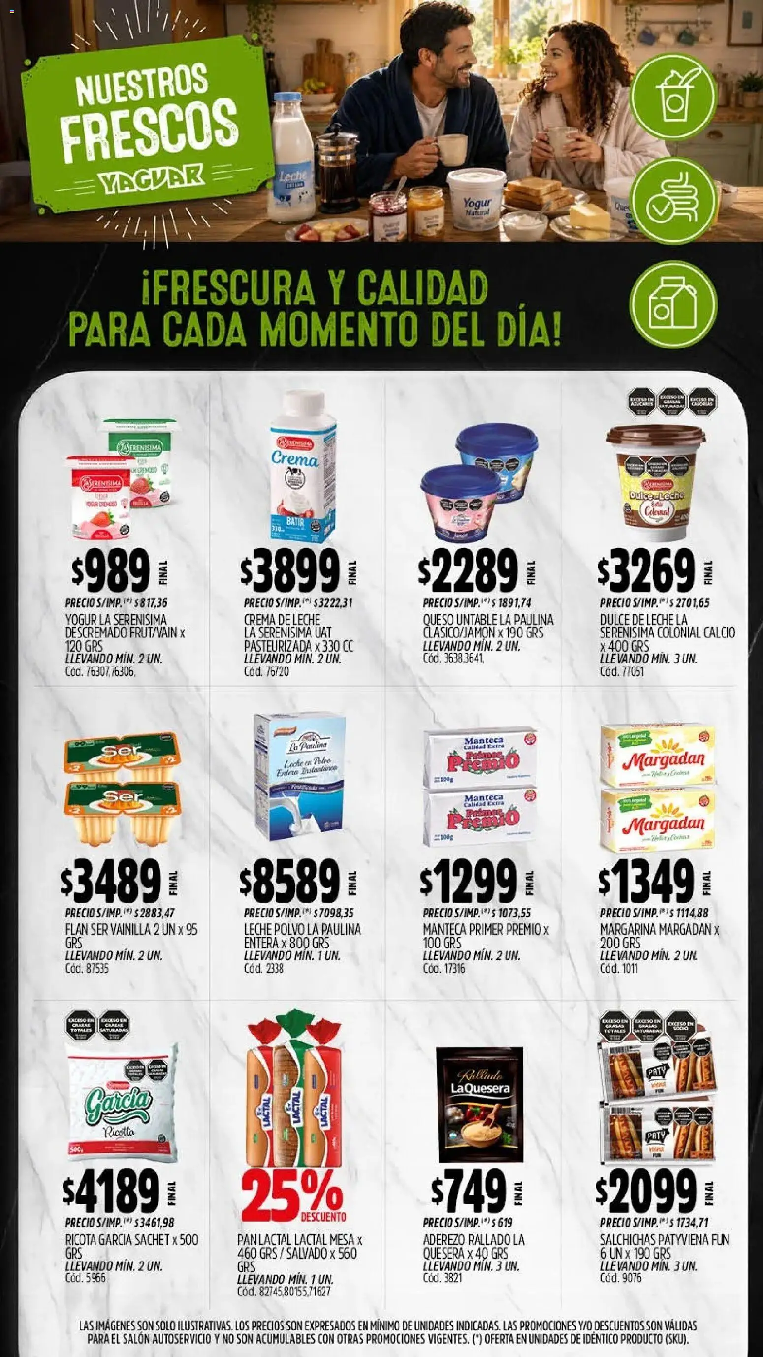 Yaguar - Oferta Semanal Misiones │ válido desde el 03/08/2026 | Página: 10 | Productos: Polvo, Manteca, Queso, Yogur