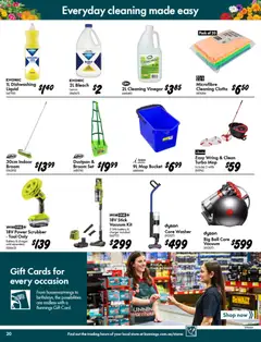Preview of Bunnings catalogue - valid from 09/09/2026 | Page: 20 | Products: Charger, Dustpan, Washer, Broom