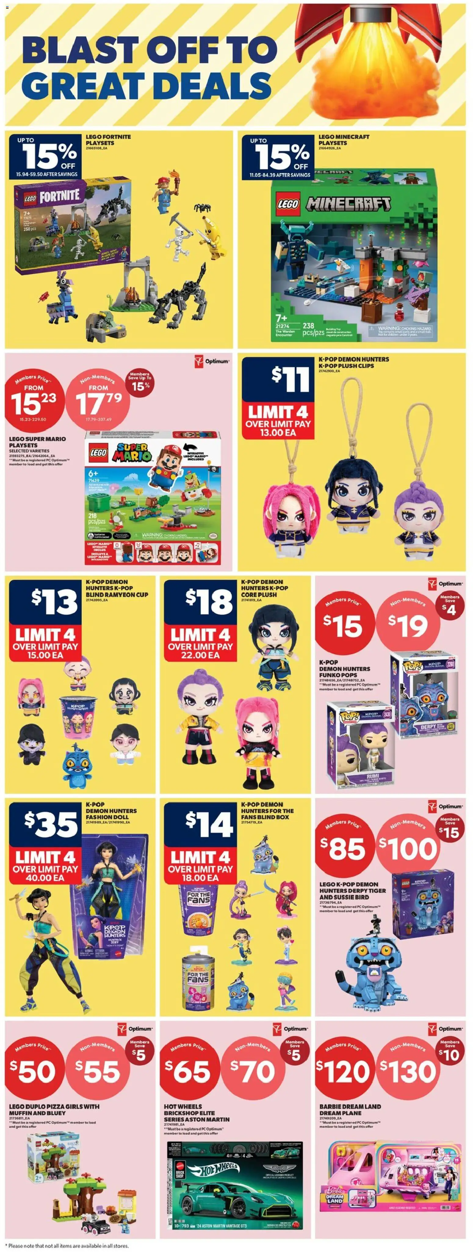 Real Canadian Superstore flyer valid from Sep 24, 2026 | Page: 36 | Products: PC, LEGO, Rum, Pizza
