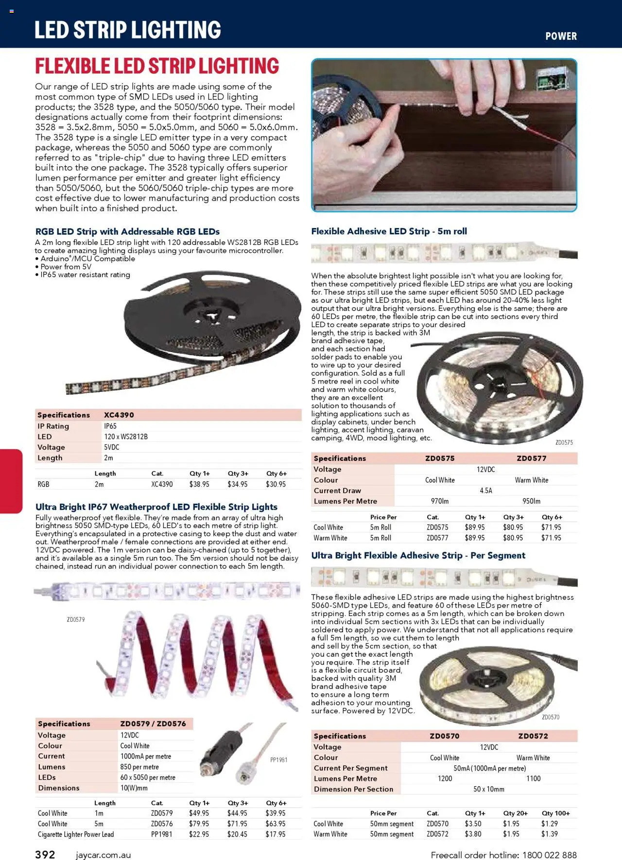 Jaycar catalogue - valid from 09/07/2025 | Page: 392 | Products: Light, Water, Strip, Bench