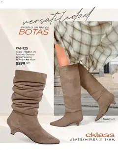 Vista previa de Cklass catálogo Invierno, nuevo folleto de la tienda, válido en México a partir del 11/09/2026 | Página: 196 | Productos: Botas, Gamuza, Falda