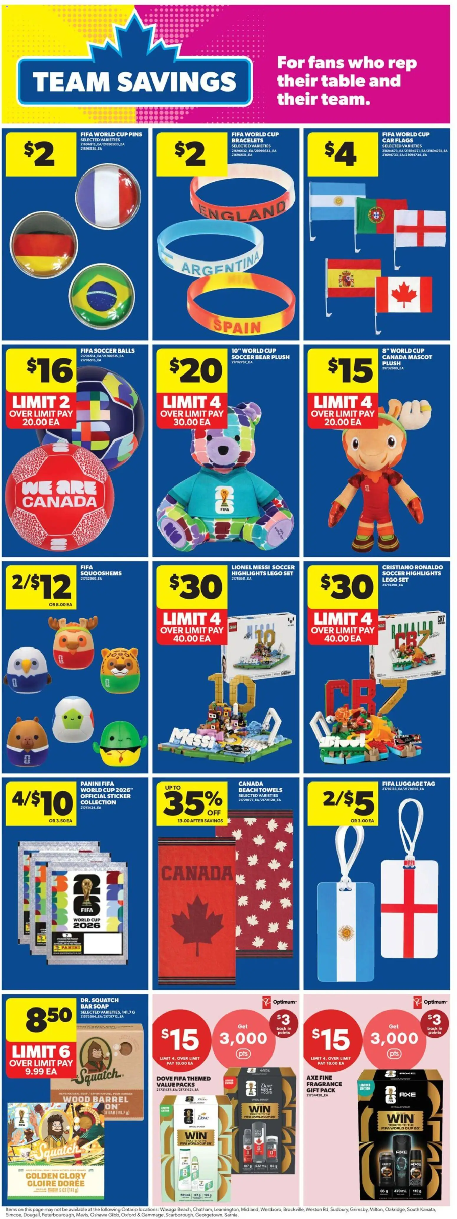 Real Canadian Superstore flyer valid from 11.06.2026 | Page: 15 | Products: Luggage, Fragrance, Soap, Table