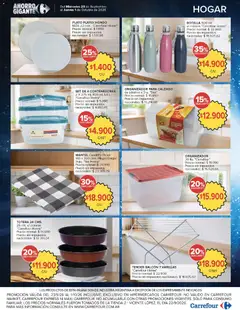 Vista previa Carrefour  Ofertas válido desde el 23/09/2026 | Página: 25 | Productos: Organizador, Botella, Tender, Mantel
