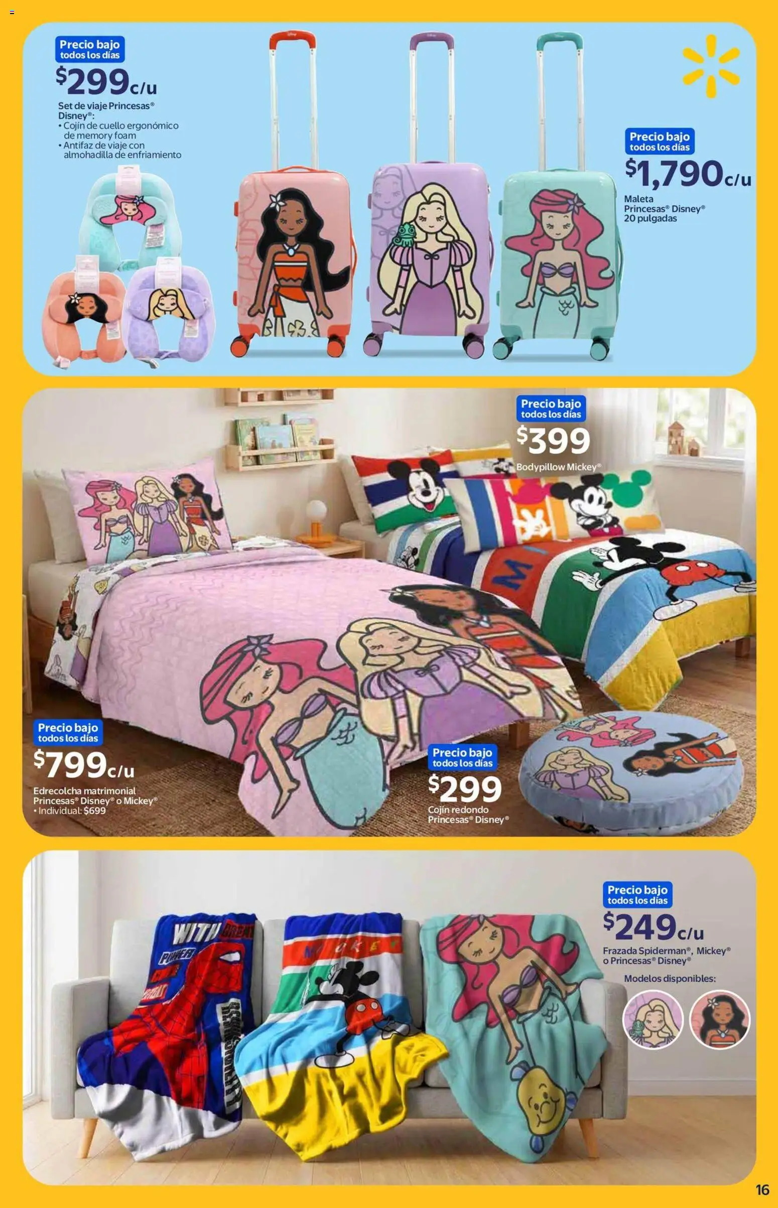 Nuevas ofertas de Walmart válidas en toda la República Mexicana desde el 08/07/2026. ¡Encuentra las mejores ofertas en Walmart folleto Back to School! | Página: 16 | Productos: Maleta, Antifaz