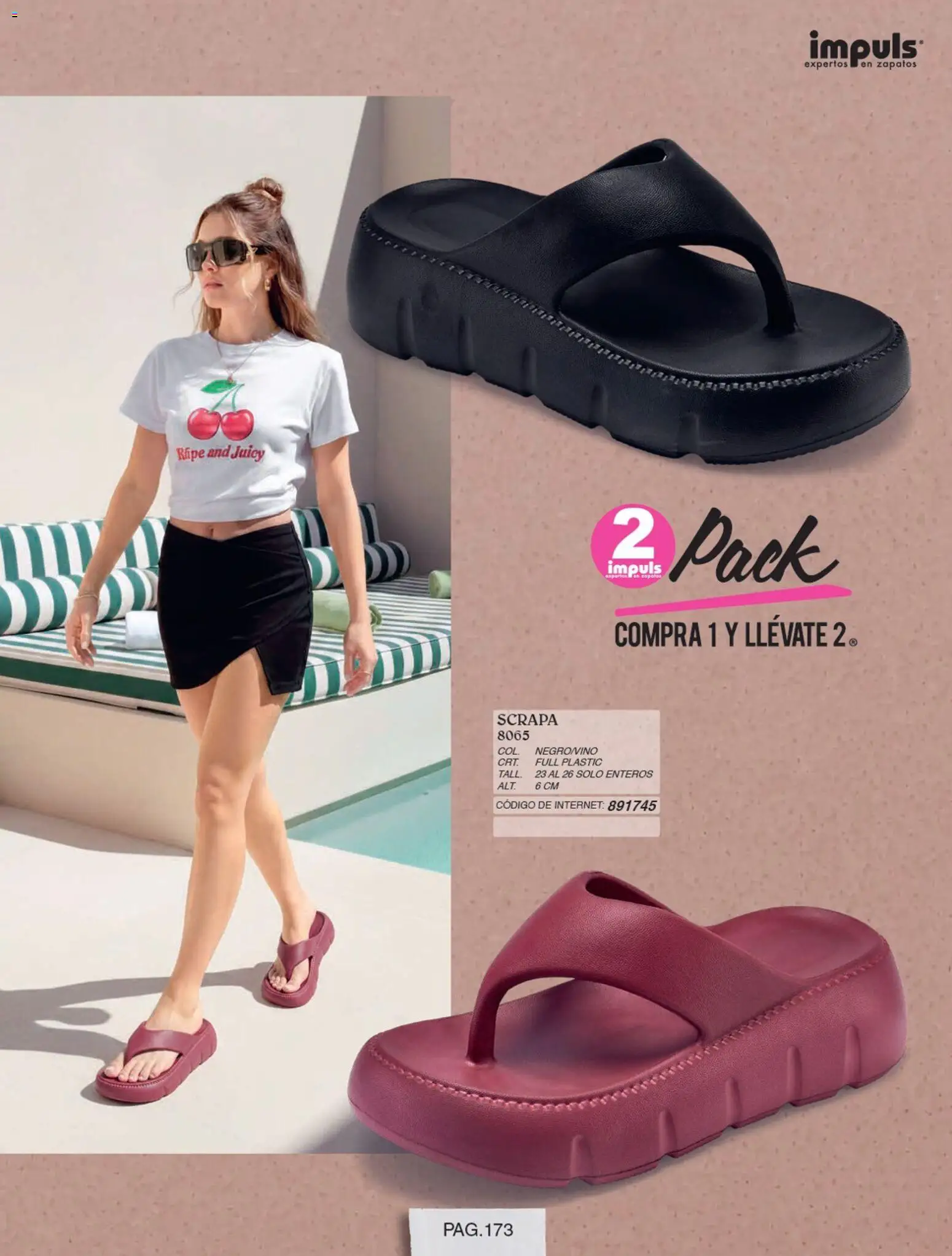 Nuevas ofertas de Impuls válidas en toda la República Mexicana desde el 01/07/2026. ¡Encuentra las mejores ofertas en Impuls catálogo Otoño Invierno! | Página: 175 | Productos: Zapatos