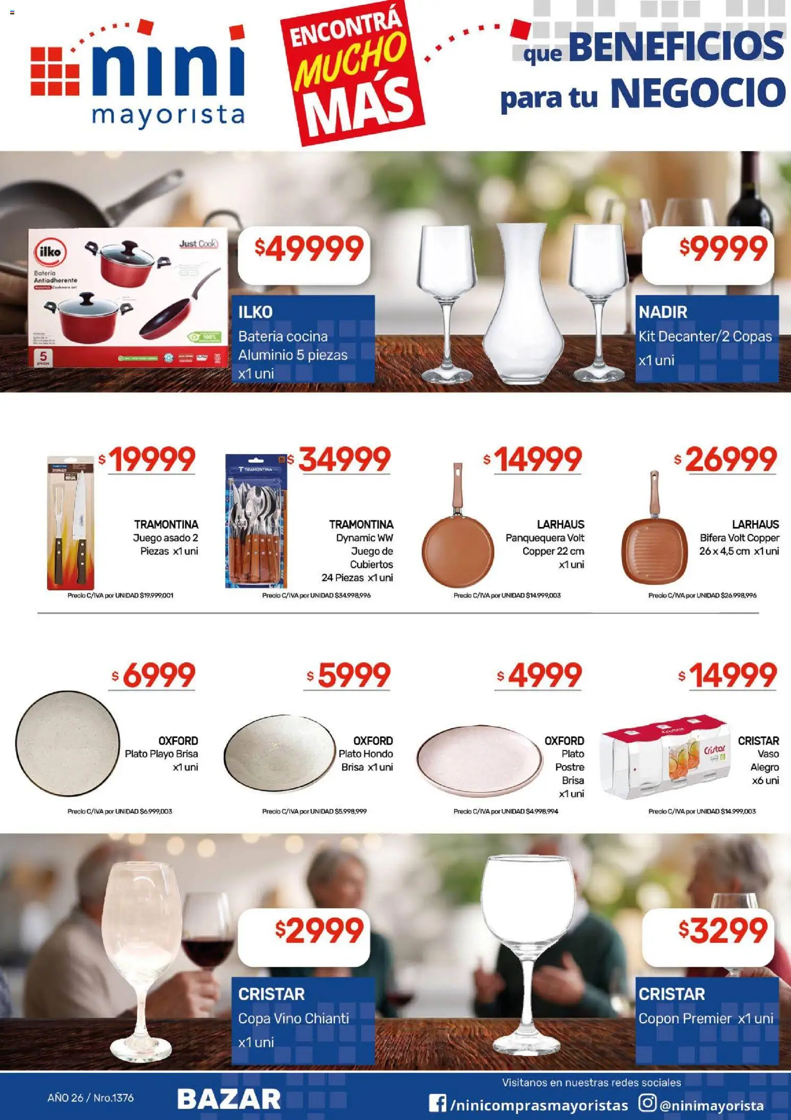 NINI Mayorista catálogo │ válido desde el 07/09/2026 | Página: 46 | Productos: Cocina, Bifera, Batería, Vino