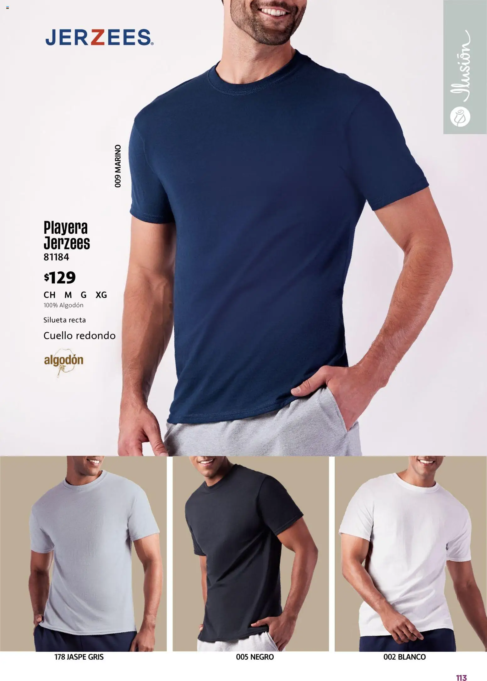 Nuevas ofertas de Ilusión válidas en toda la República Mexicana desde el 01/09/2026. ¡Encuentra las mejores ofertas en Ilusión catálogo Marcas Amigas! | Página: 115 | Productos: Algodón, Playera