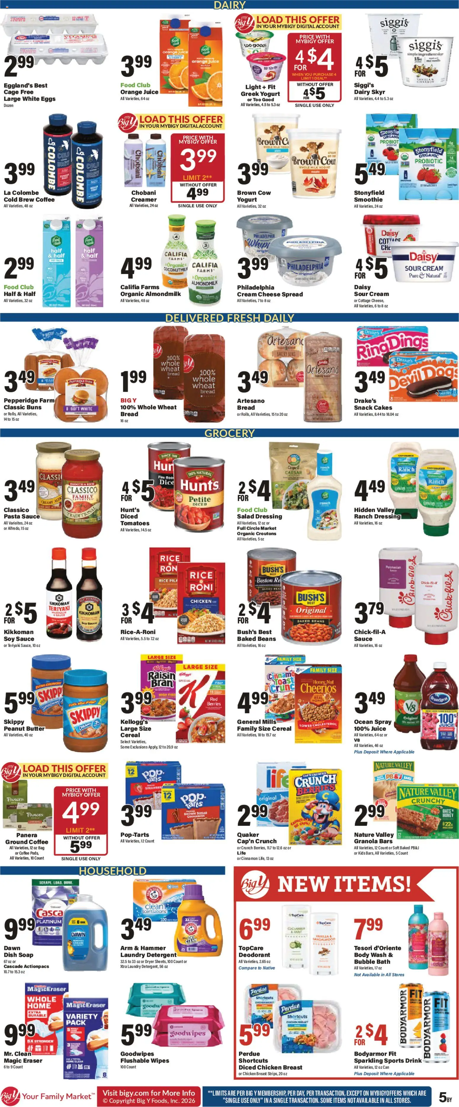 Big Y Weekly Ad - valid from 18.06.2026 | Page: 8 | Products: Eraser, Butter, Bread, Pasta