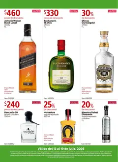 Vista previa de Don Julio 70 tequila cristalino 700 ml, pesos de descuento, nuevo folleto de la tienda, válido en México a partir del 13/07/2026 | Página: 2