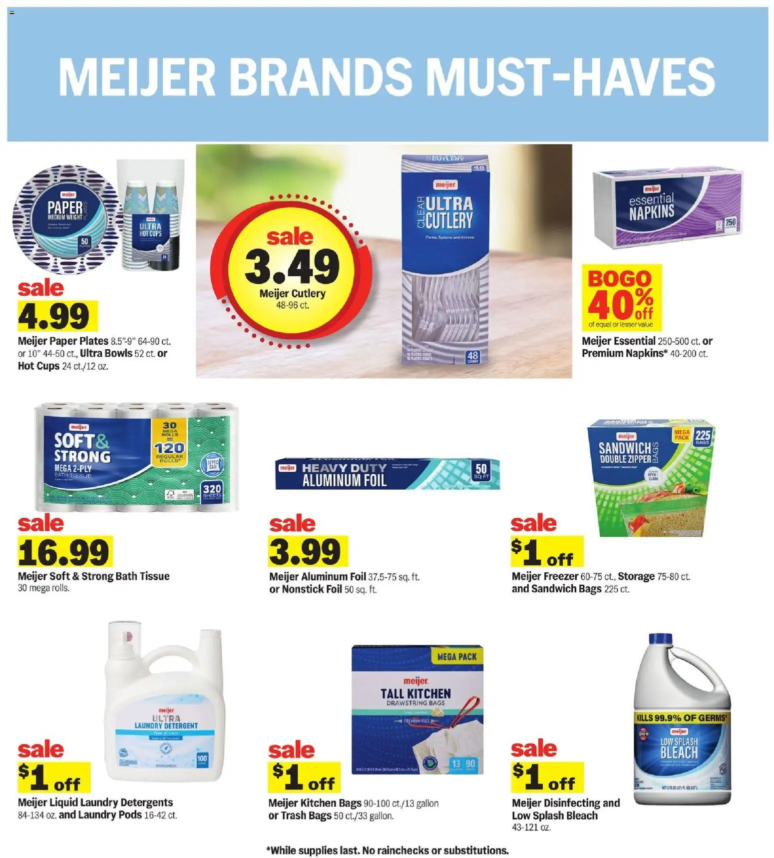 Meijer Weekly Ad - valid from 08/12/2026 | Page: 17 | Products: Bath, Laundry detergent, Knives, Weight
