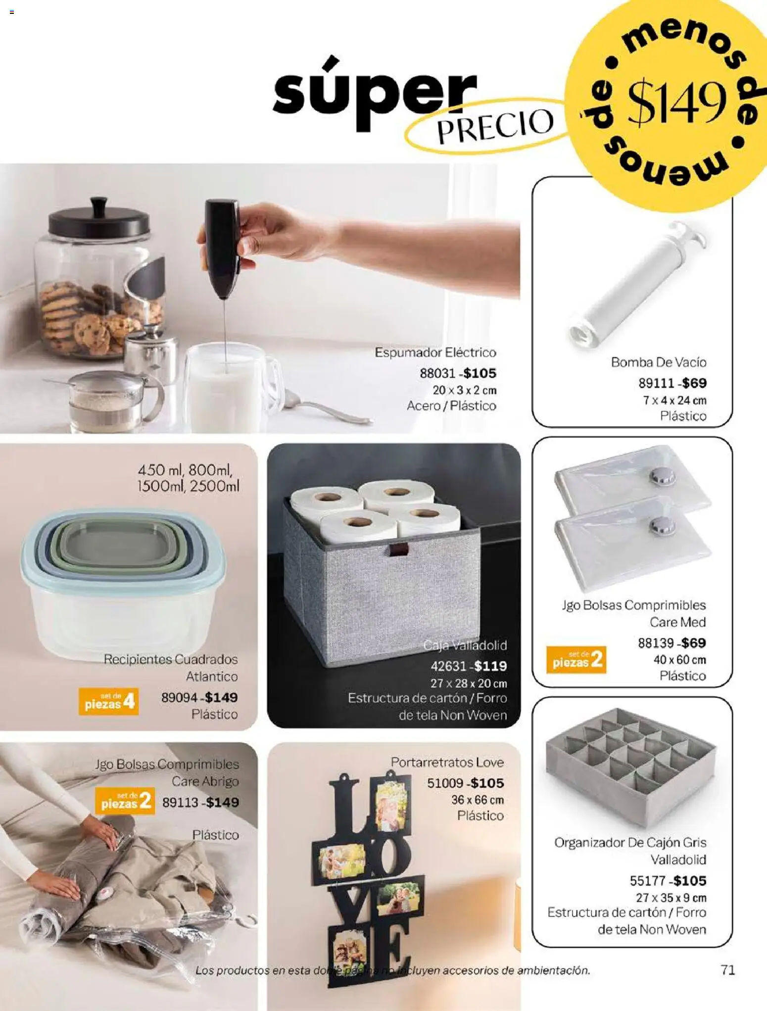 Nuevas ofertas de Vianney válidas en toda la República Mexicana desde el 14/09/2026. ¡Encuentra las mejores ofertas en Vianney catálogo Biasi! | Página: 73 | Productos: Abrigo, Sal, Organizador, Portarretratos