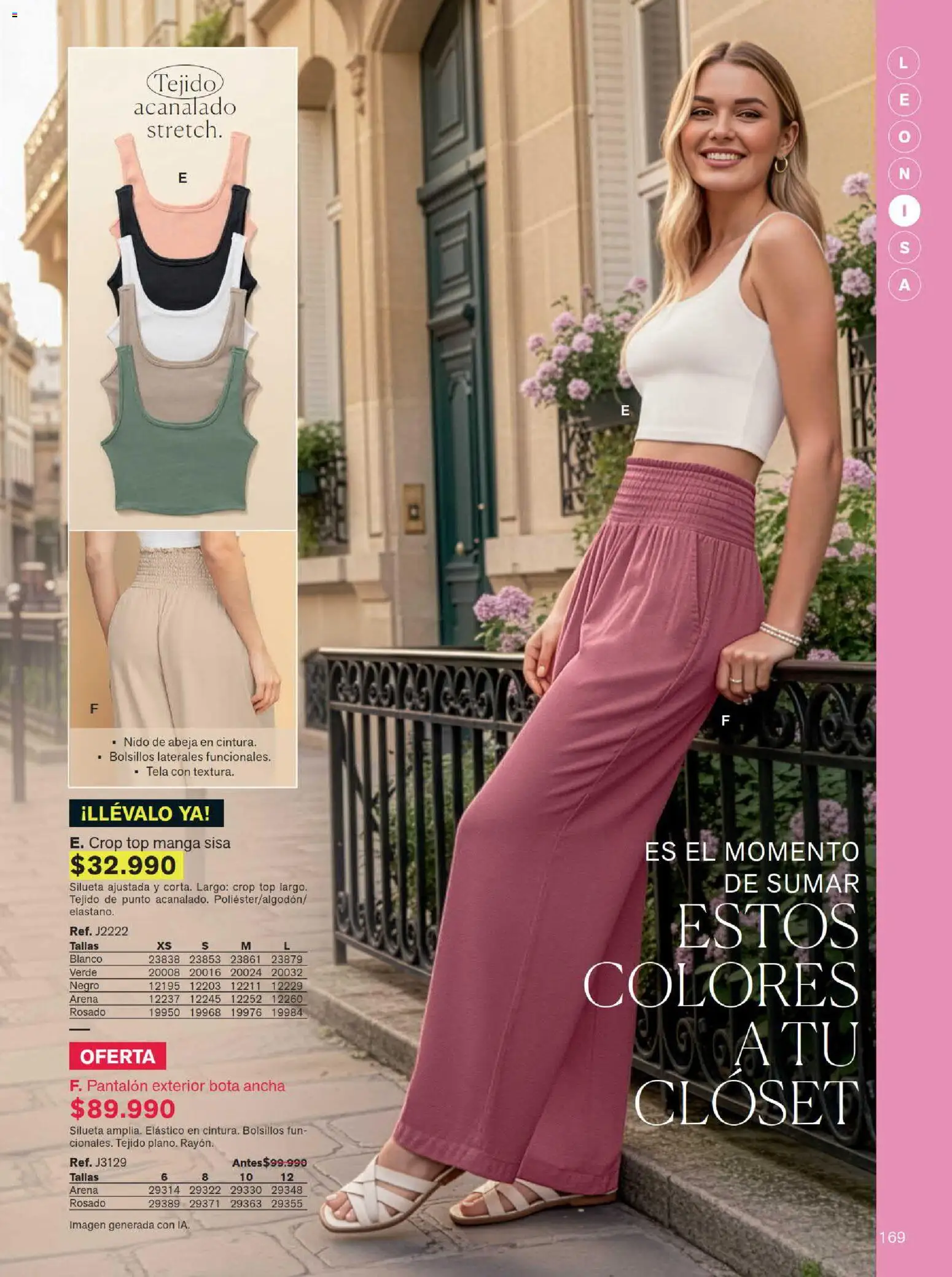 Leonisa revista - valida desde el 15/07/2026 | Página: 169 | Productos: Top, Clóset