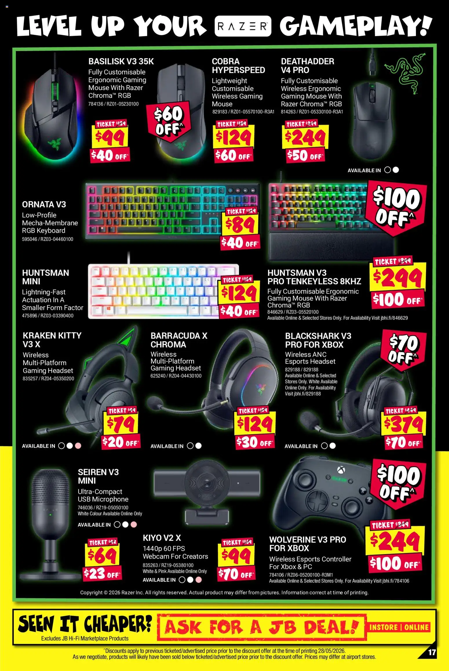 JB Hi-Fi catalogue - valid from 09.06.2026 | Page: 17 | Products: Ergonomic, Controller, Keyboard, Headset