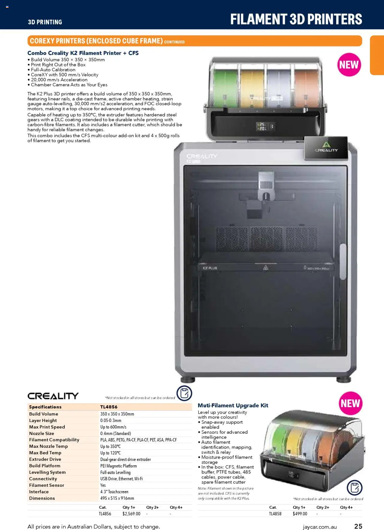 Jaycar catalogue - valid from 09/07/2025 | Page: 25 | Products: Box, Printer, Camera, Cutter
