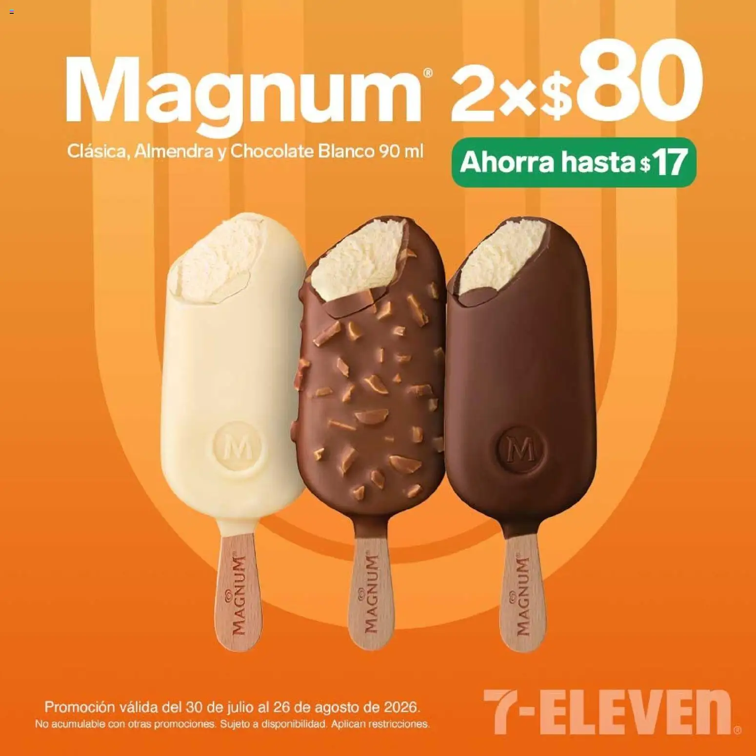Nuevas ofertas de 7-Eleven válidas en toda la República Mexicana desde el 30/07/2026. ¡Encuentra las mejores ofertas en 7-Eleven folleto! | Página: 21 | Productos: Chocolate, Almendra