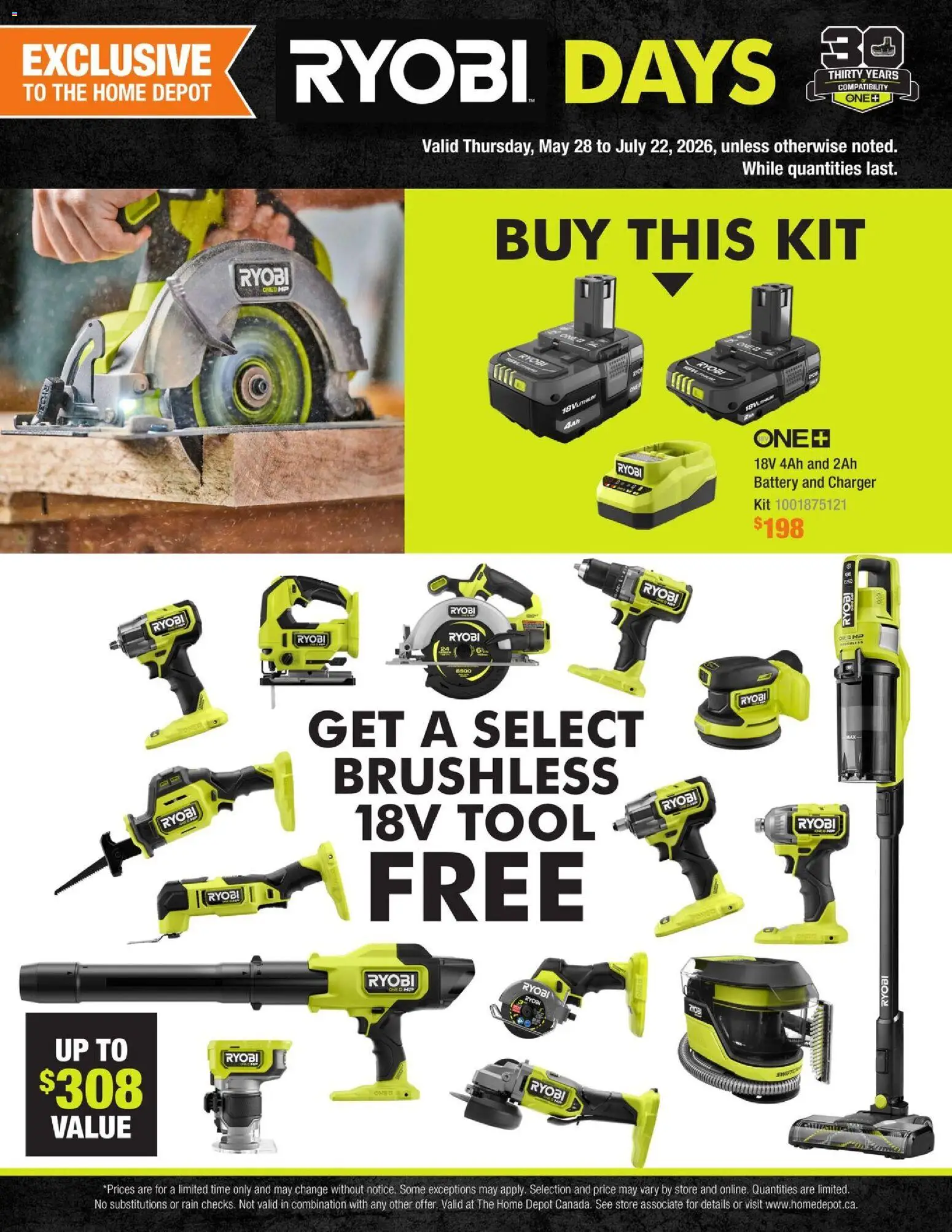 Home Depot flyer valid from 28.05.2026 | Page: 2 | Products: Bag, Battery