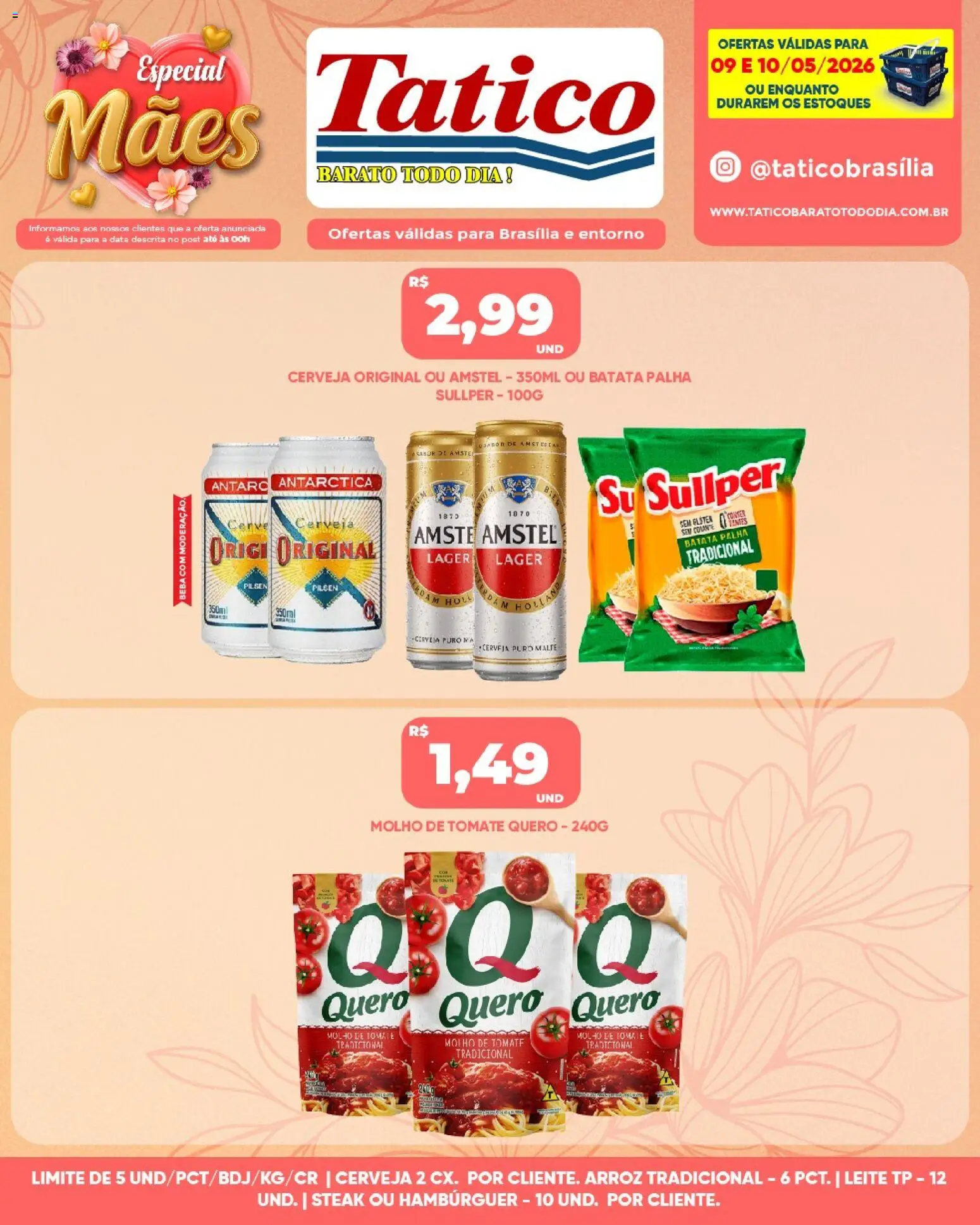 Tatico Folheto - válido de 11.05.2026 | Página: 18 | Produtos: Leite, Cerveja, Batata palha, Batata