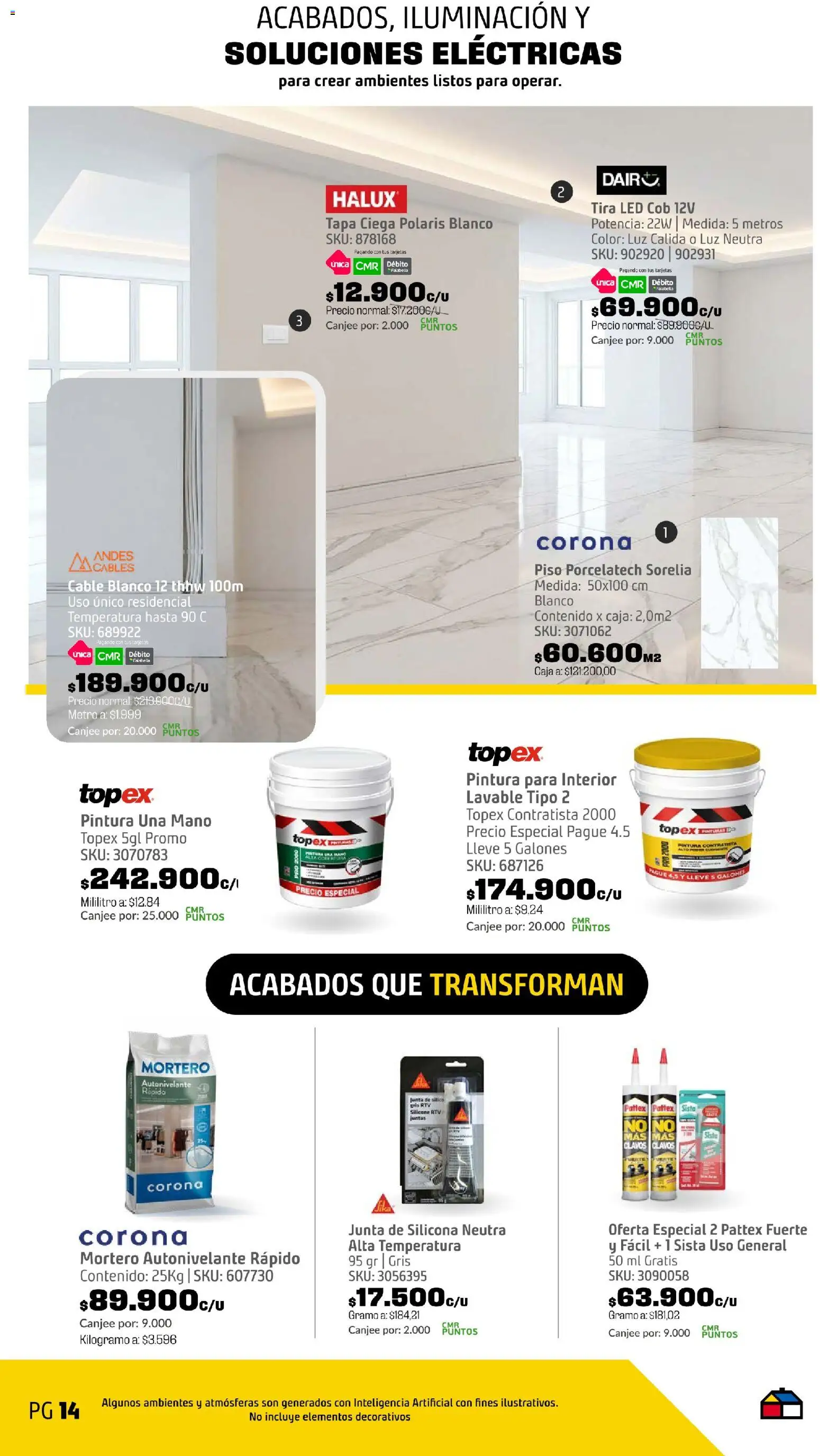 Homecenter revista - valida desde el 08/09/2026 | Página: 14 | Productos: Pintura, Caja
