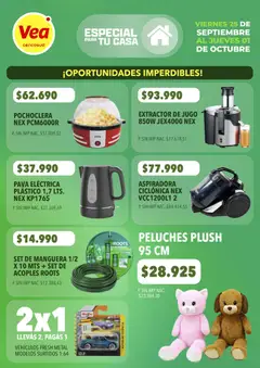 Vista previa Vea - Especial para tu casa válido desde el 25/09/2026 | Página: 5 | Productos: Pava, Manguera, Jugo, Pava eléctrica