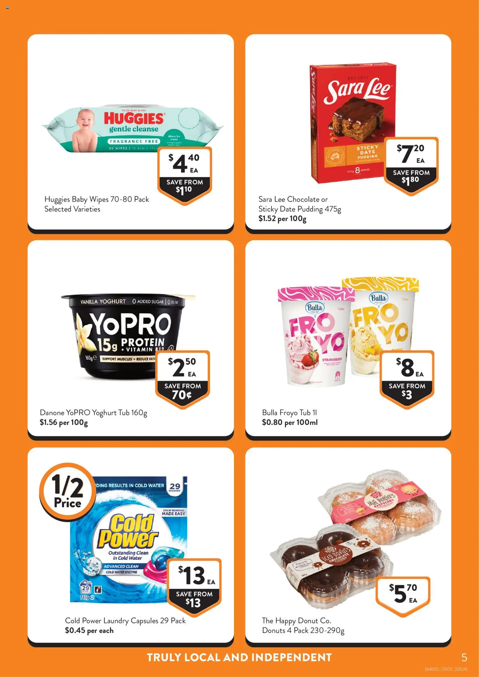 Foodworks catalogue - valid from 09/09/2026 | Page: 5 | Products: Chocolate, Pudding, Raspberry, Donut