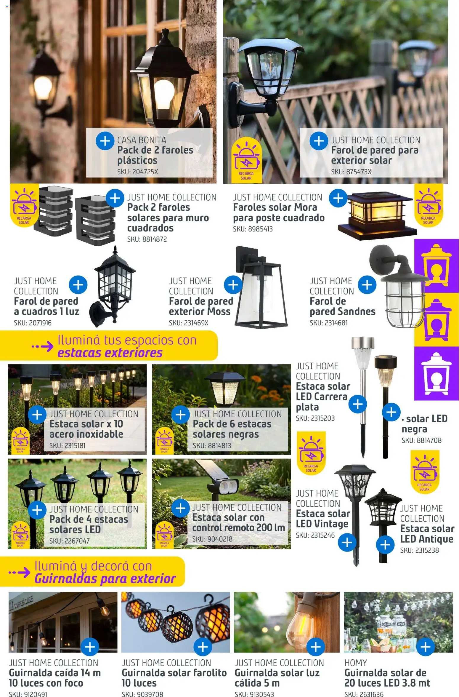 Sodimac - Catálogo Aire Libre │ válido desde el 14/09/2026 | Página: 23 | Productos: Foco, Farol, Control remoto