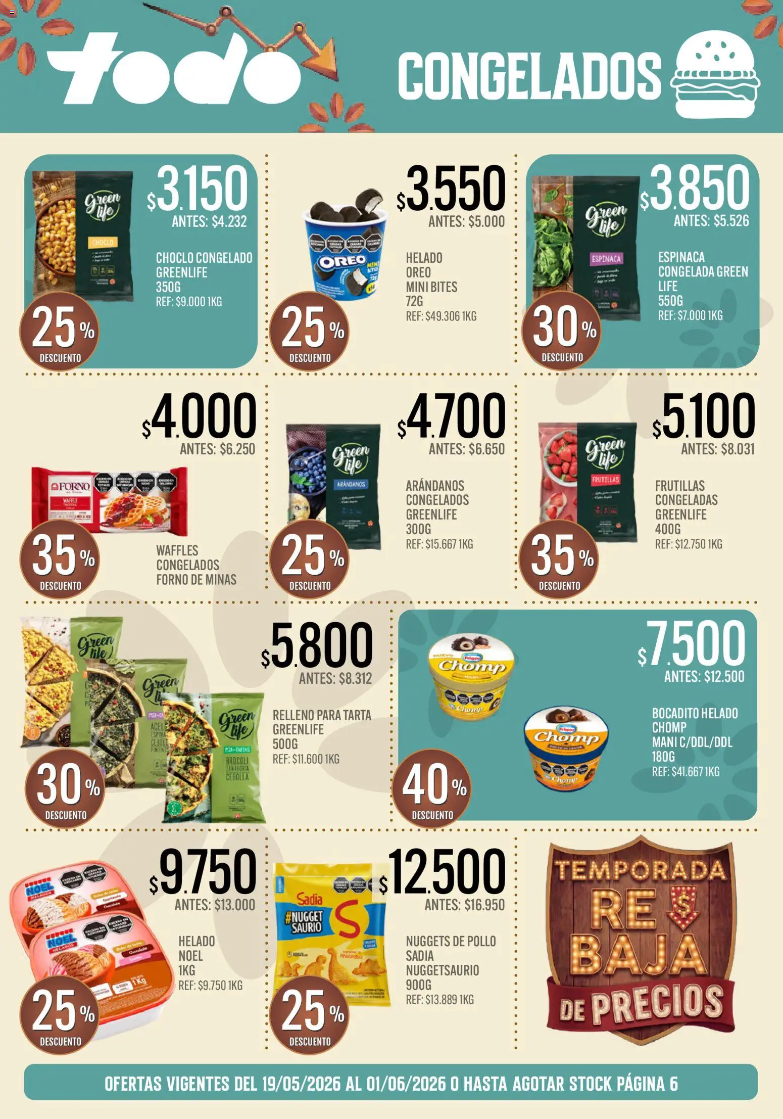 Supermercados TODO - Ofertas │ válido desde el 19.05.2026 | Página: 7 | Productos: Pollo, Choclo, Mani, Brocoli