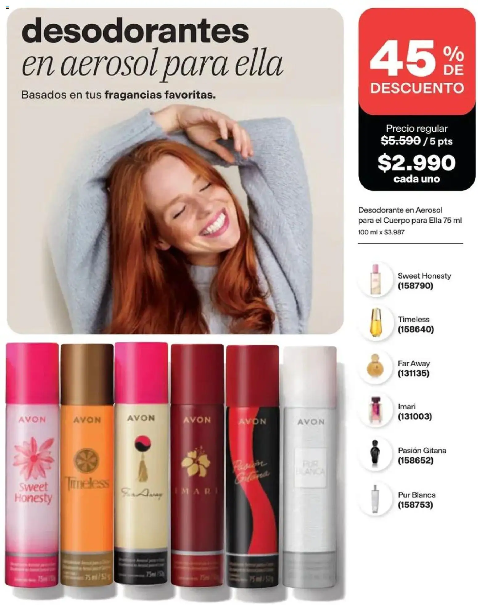 Catálogo Avon Campaña 14 │ válido desde el 15.09.2026 | Página: 112 | Productos: Desodorante