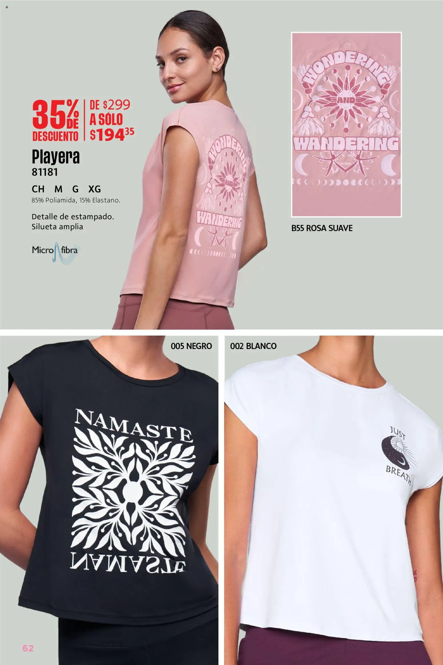 Nuevas ofertas de Ilusión válidas en toda la República Mexicana desde el 01.06.2026. ¡Encuentra las mejores ofertas en Ilusión catálogo Rebajas de Verano! | Página: 62 | Productos: Playera