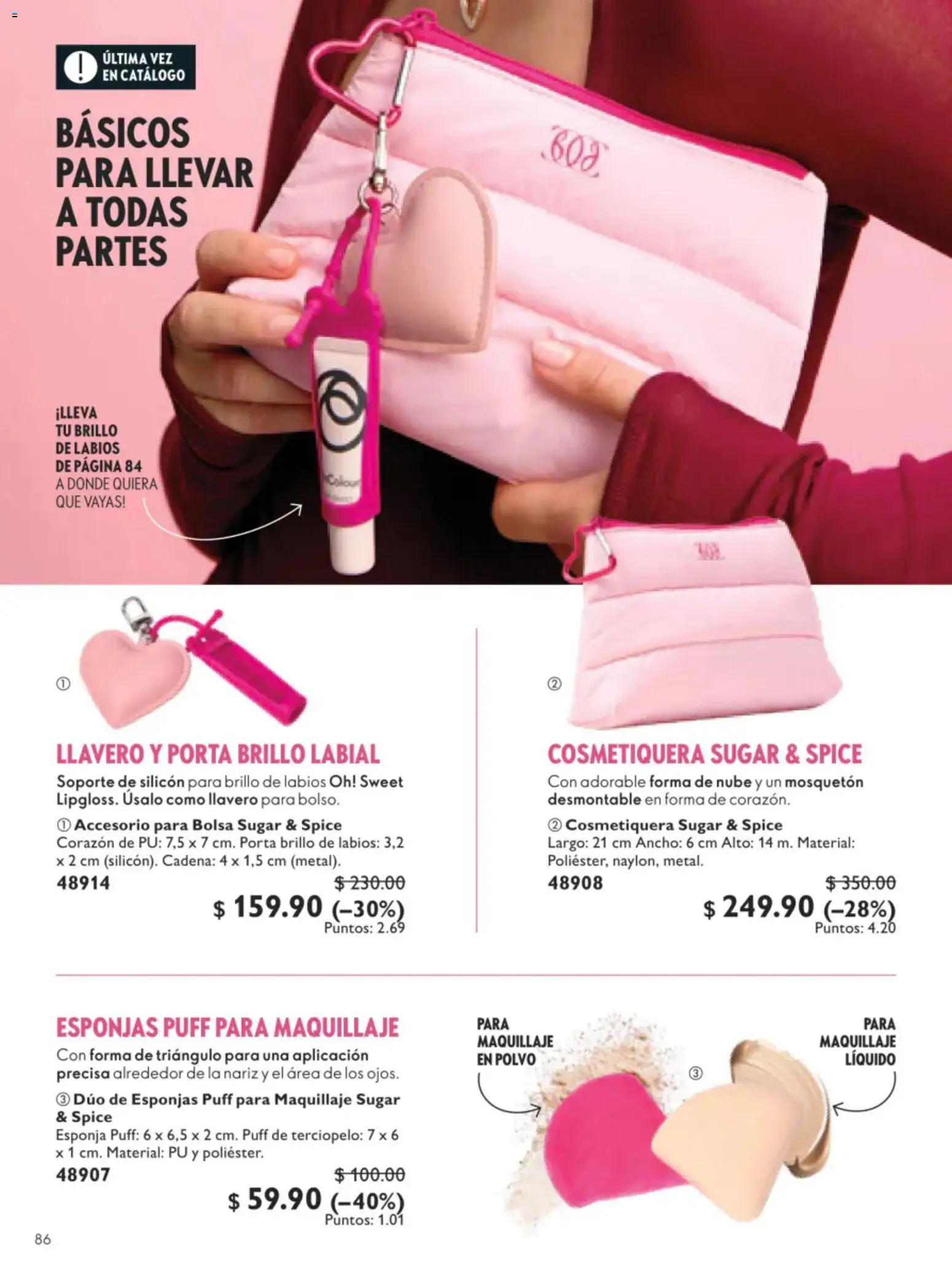Nuevas ofertas de Oriflame válidas en toda la República Mexicana desde el 11/07/2026. ¡Encuentra las mejores ofertas en Oriflame campaña 10 2026! | Página: 86 | Productos: Brillo, Polvo, Brillo de labios, Cadena