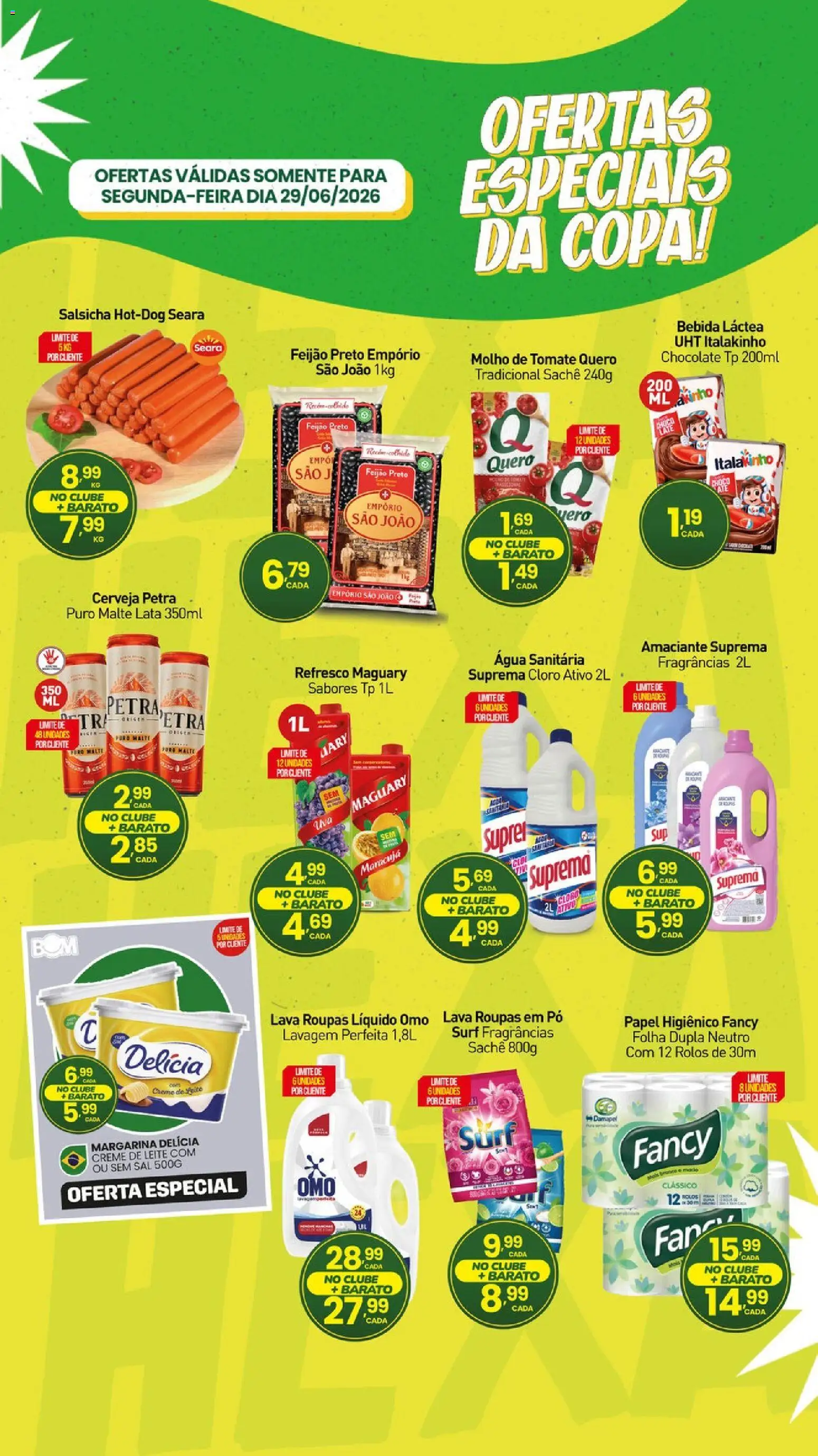 Rede Bom Lugar Folheto - válido de 29/06/2026 | Página: 2 | Produtos: Maracujá, Feijão, Copa, Amaciante