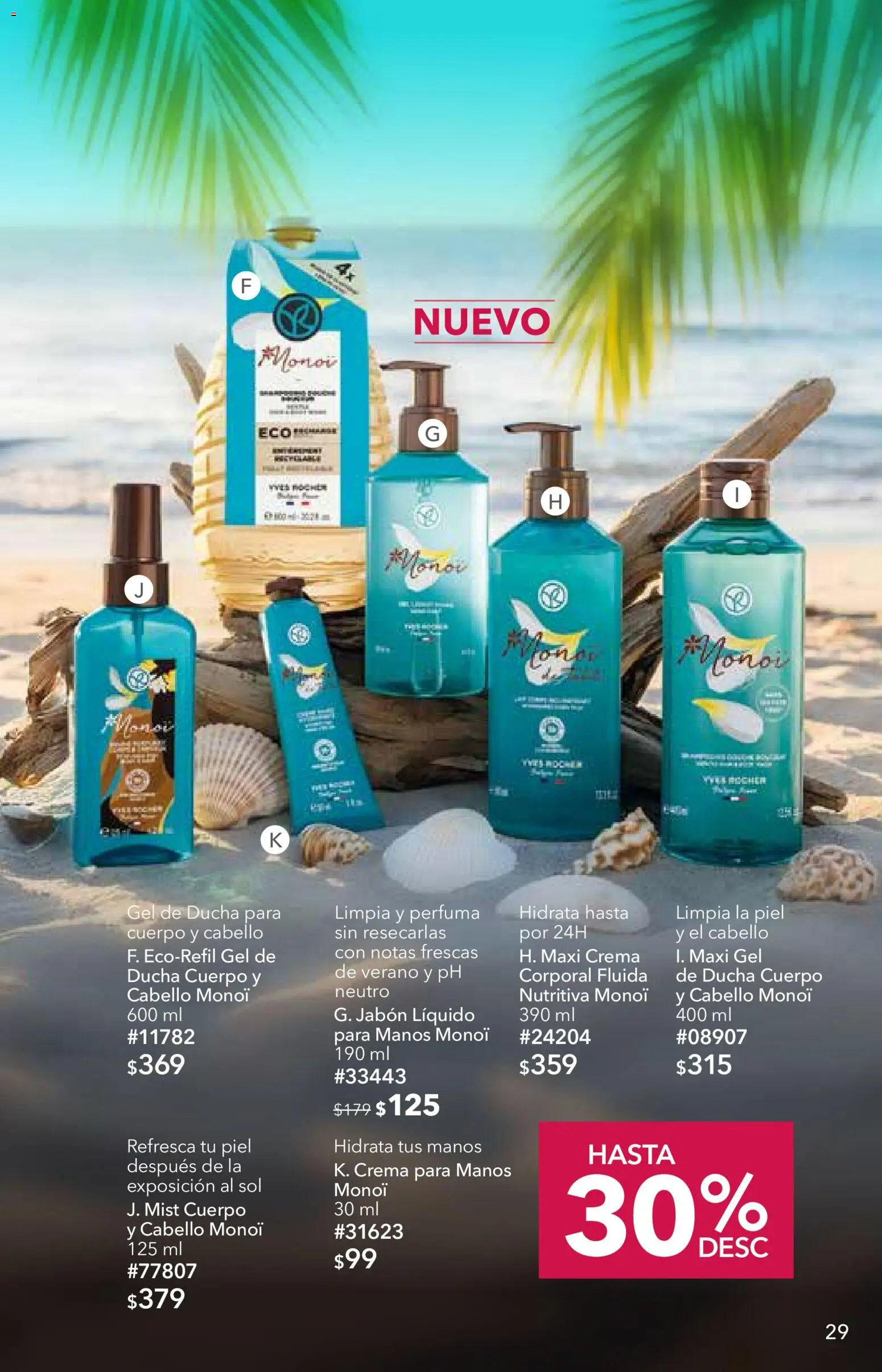 Nuevas ofertas de Yves Rocher válidas en toda la República Mexicana desde el 06/10/2026. ¡Encuentra las mejores ofertas en Yves Rocher campaña 14 2026! | Página: 29 | Productos: Crema para manos, Crema, Jabón, Gel de ducha