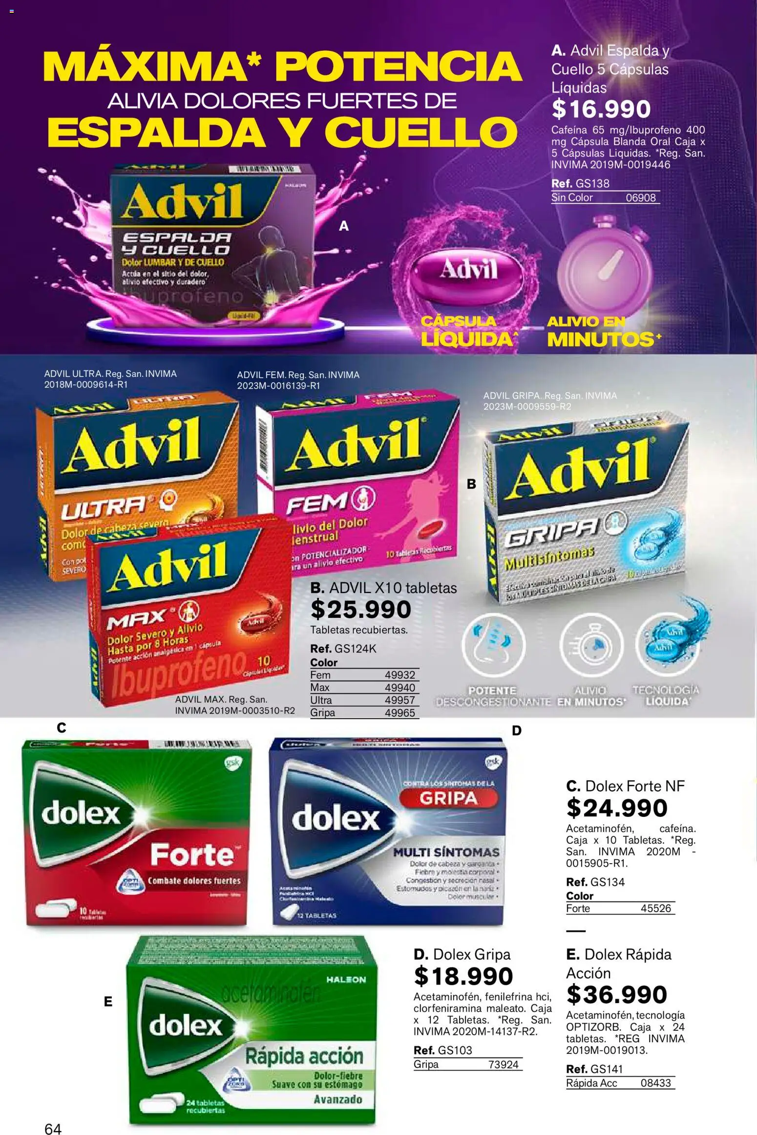 Leonisa revista - valida desde el 15/07/2026 | Página: 64 | Productos: Caja, Cuello