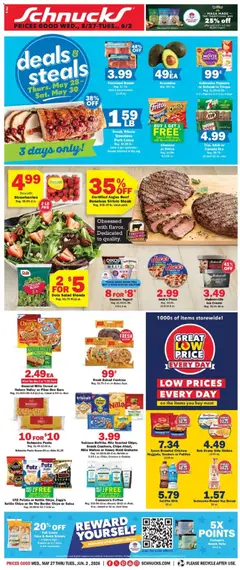Preview of Schnucks weekly ads valid from 27.05.2026