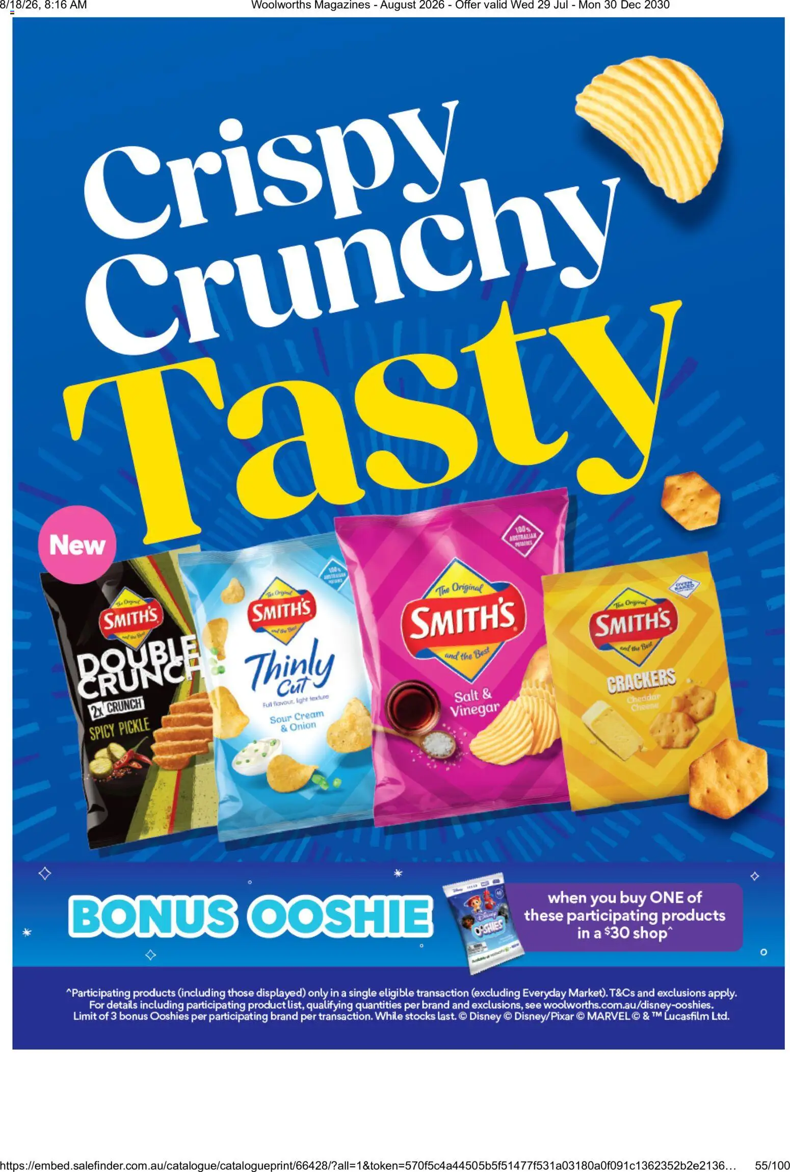 Woolworths catalogue - valid from 01/08/2026 | Page: 55 | Products: Cheese, Vinegar, Cheddar, Onion