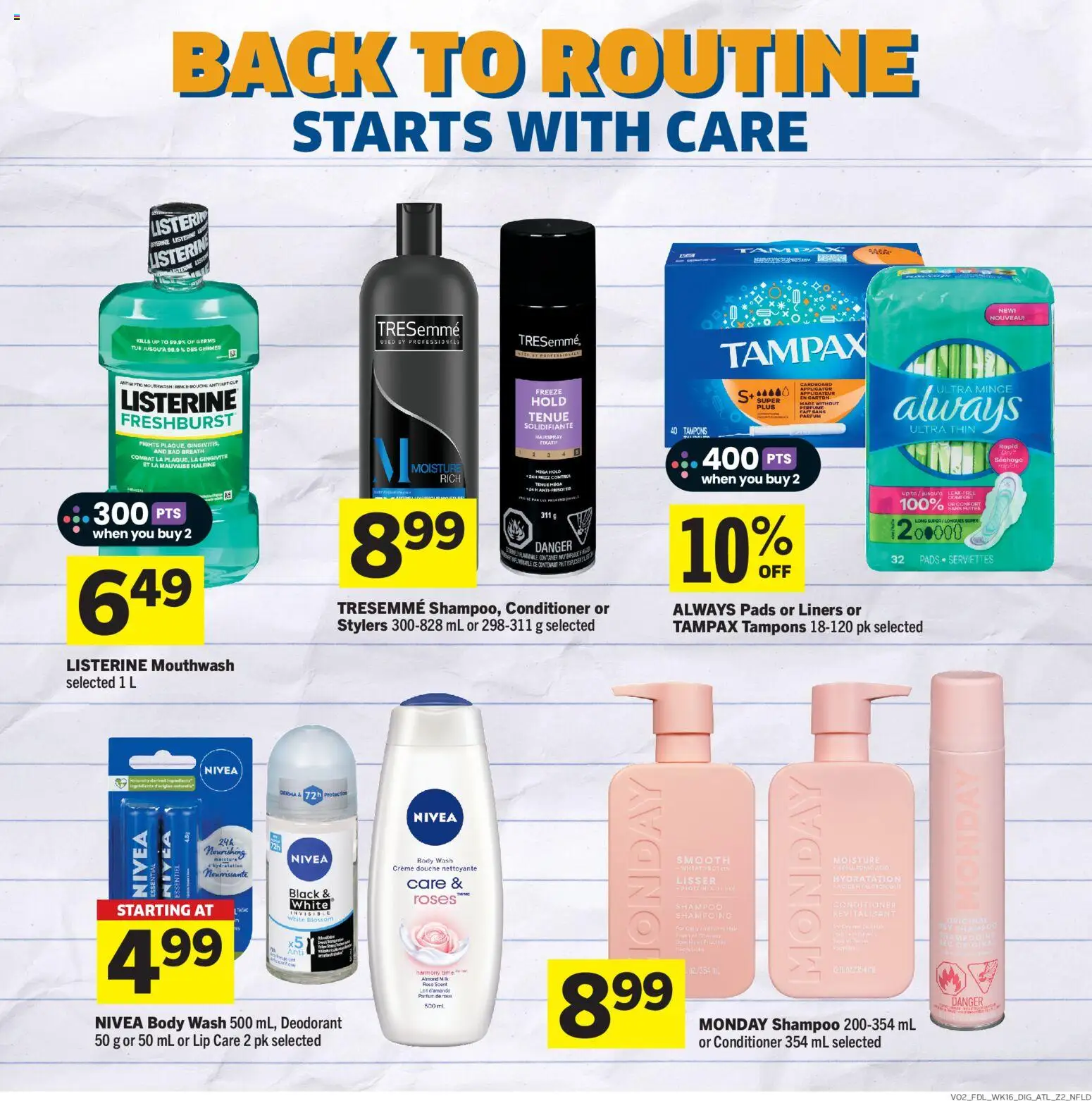 Foodland flyer valid from Aug 13, 2026 | Page: 11 | Products: Conditioner, Body wash, Mouthwash, Milk