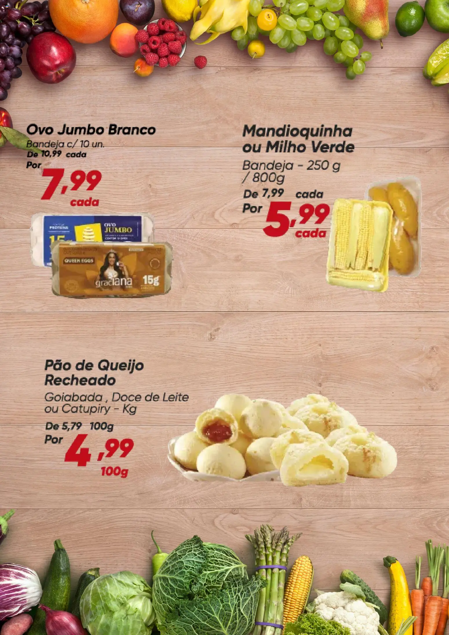 Dia Folheto - válido de 11.05.2026 | Página: 2 | Produtos: Mandioquinha, Leite, Queijo, Doce de leite