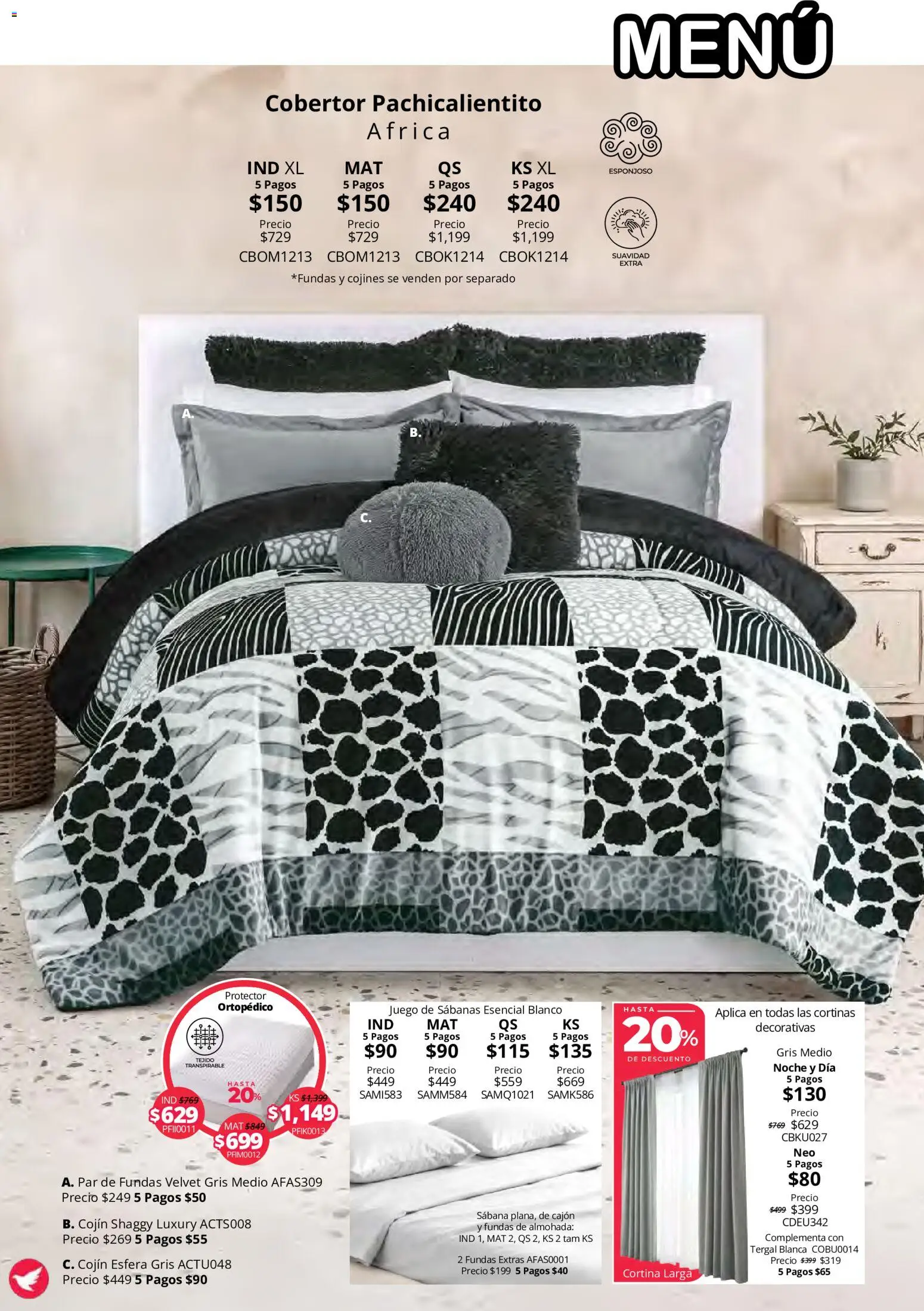 Nuevas ofertas de Colchas Concord válidas en toda la República Mexicana desde el 15/10/2026. ¡Encuentra las mejores ofertas en Colchas Concord catálogo Colección Cobertor Calor de Hogar! | Página: 28