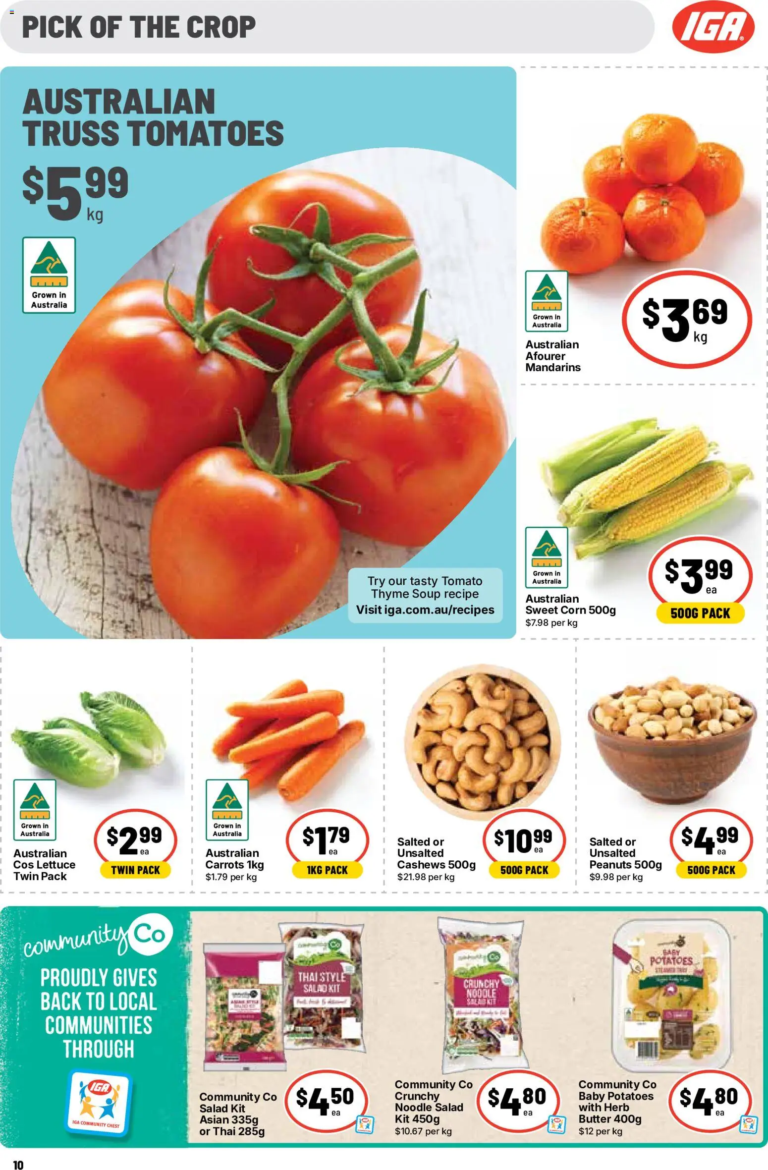 Ritchies catalogue - valid from 23/09/2026 | Page: 10 | Products: Mandarins, Carrots, Salad, Tomato