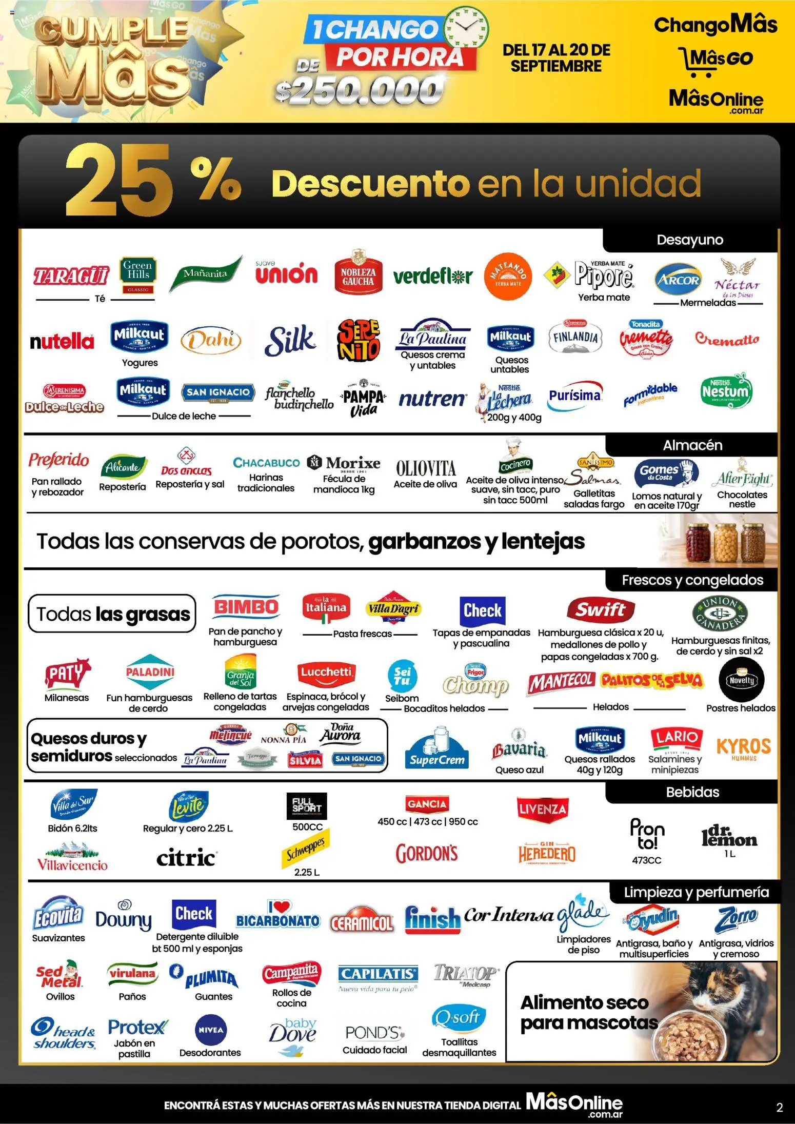 Changomas - Flash del 17 al 20 de Septiembre │ válido desde el 17/09/2026 | Página: 4 | Productos: Hummus, Mate, Cerdo, Guantes