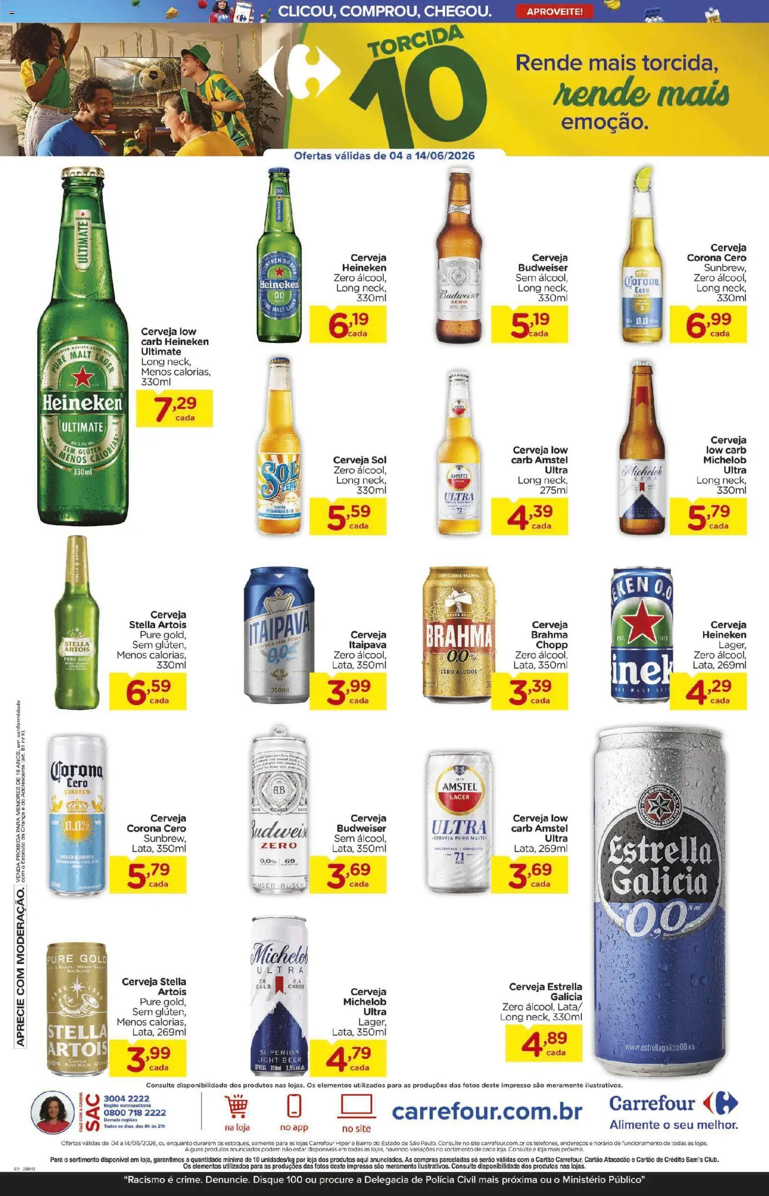 Carrefour Folheto - válido de 04.06.2026 | Página: 2 | Produtos: Cerveja, Heineken
