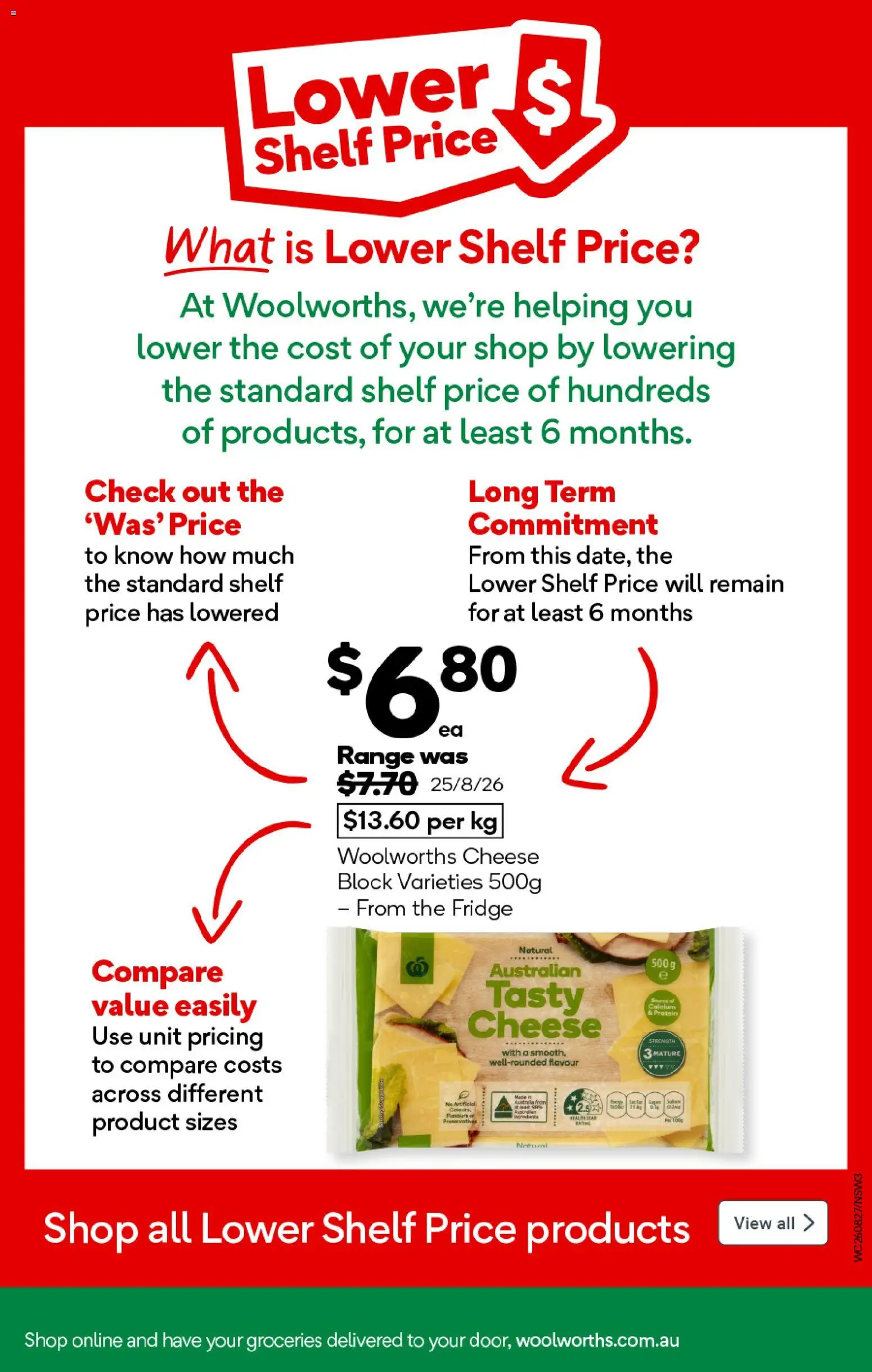 Woolworths catalogue - valid from 26/08/2026 | Page: 3 | Products: Shelf, Protein, Cheese, Fridge