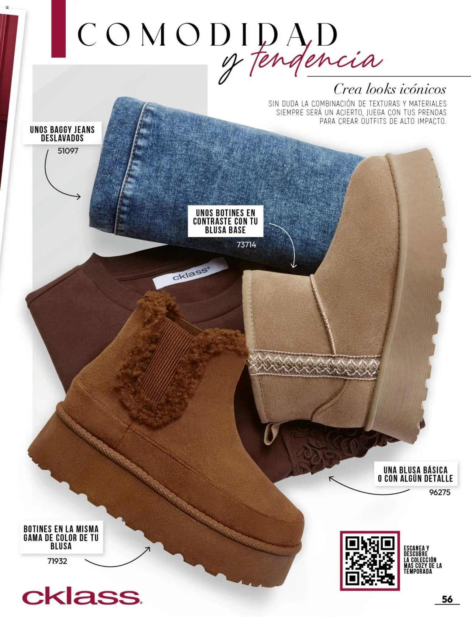 Nuevas ofertas de Cklass válidas en toda la República Mexicana desde el 08/07/2026. ¡Encuentra las mejores ofertas en Cklass catálogo Botas y botines! | Página: 57 | Productos: Blusa, Botines