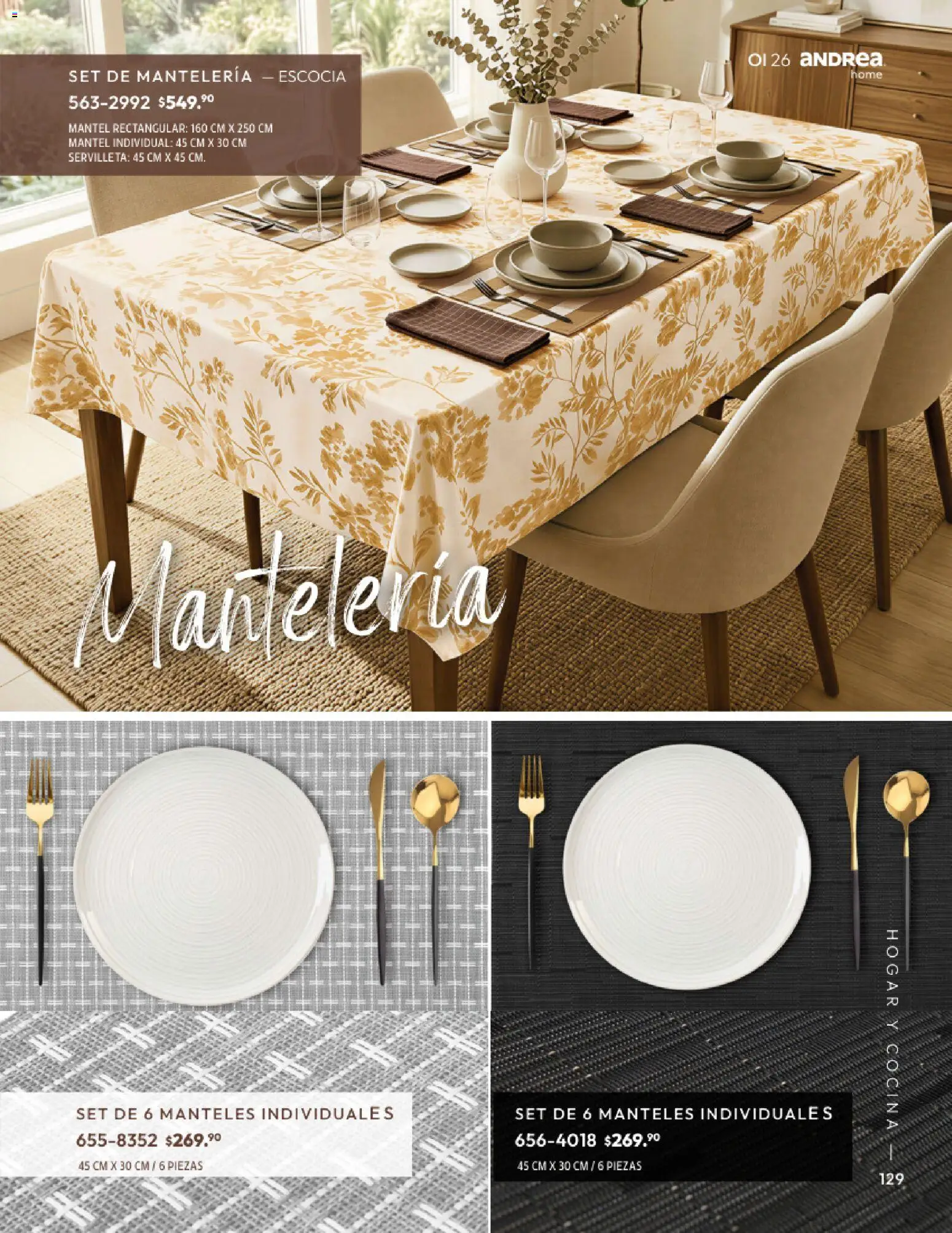 Nuevas ofertas de Andrea válidas en toda la República Mexicana desde el 01/09/2026. ¡Encuentra las mejores ofertas en Andrea catálogo Home! | Página: 129